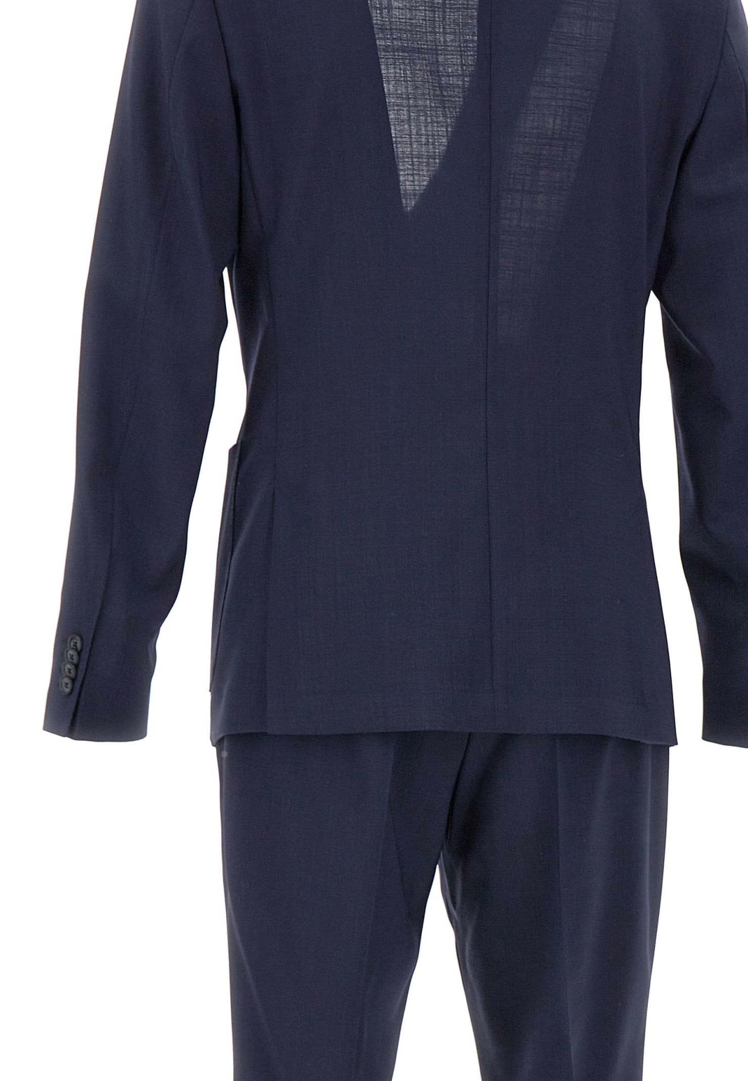 Shop Hugo Boss C-hanry Fresh Wool Two-piece Suit In Blue