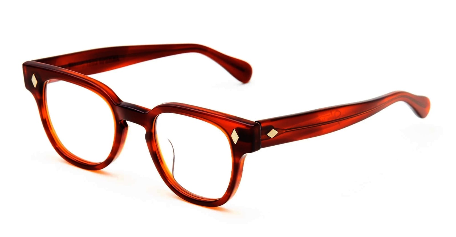 Shop Julius Tart Optical Bryan 48x22 - Demi Amber Rx Glasses In Brown