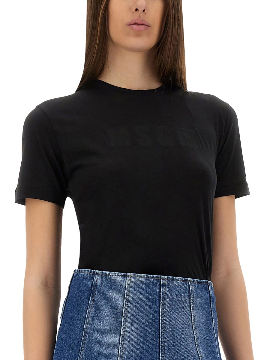 Msgm Slim Fit Crew Neck T-shirt