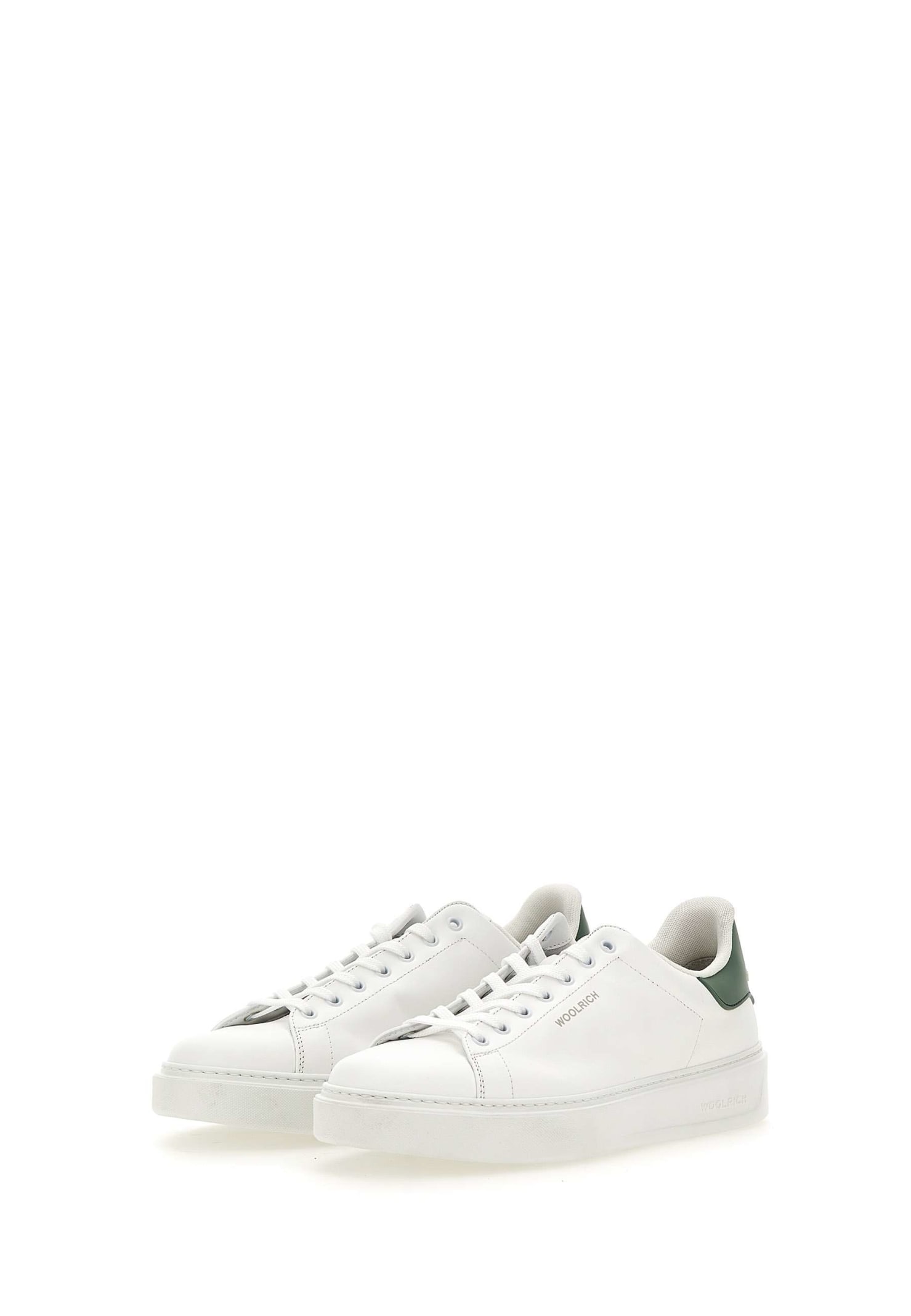 Shop Woolrich Leather Sneakers