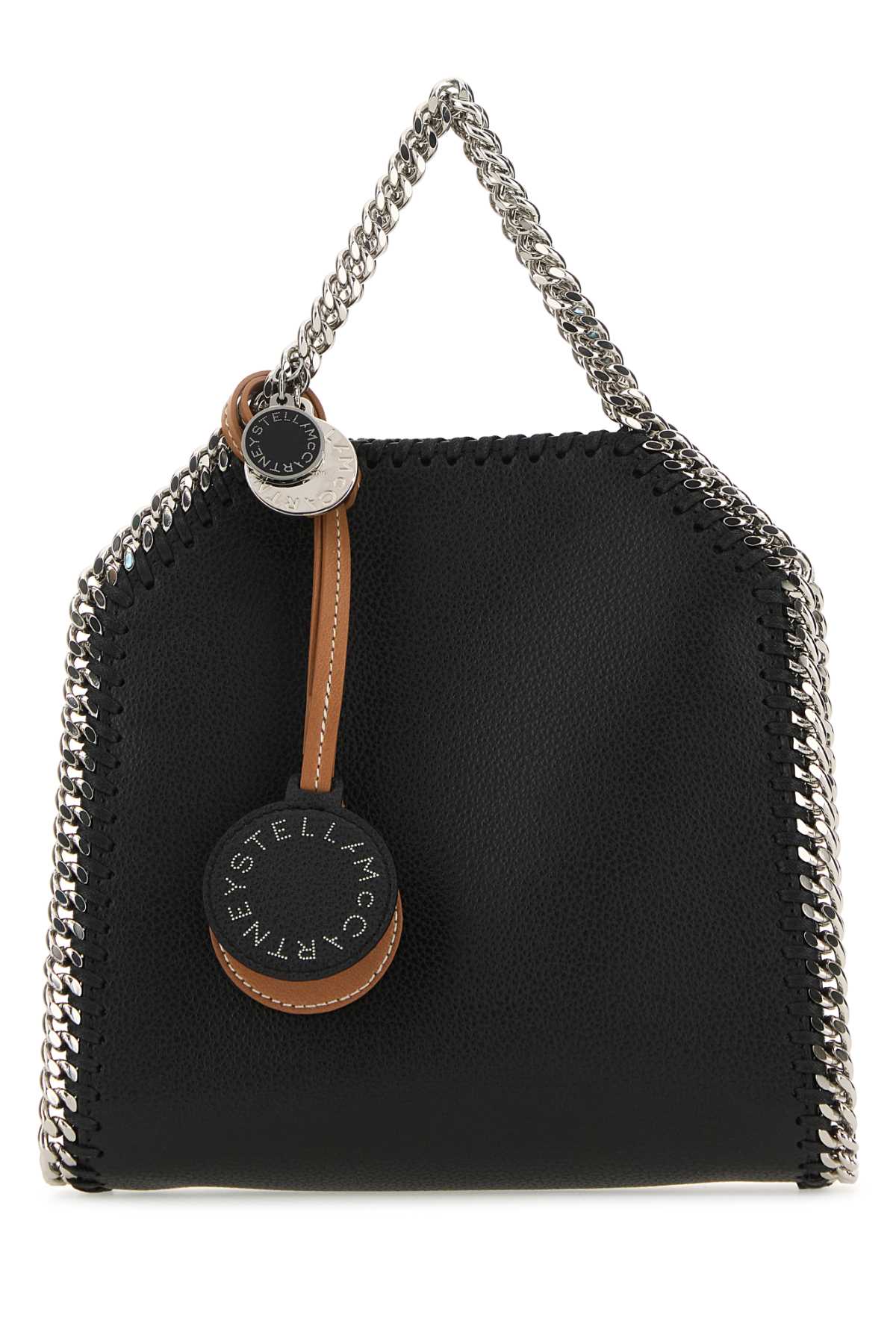 Shop Stella Mccartney Black Mirumâ® Micro Falabella Handbag