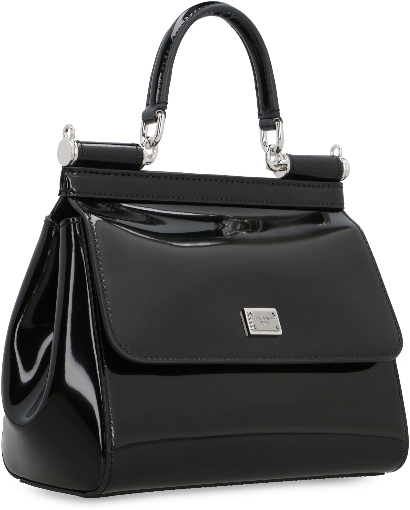 Dolce & Gabbana Kim Dolce&gabbana - Sicily Leather Mini Handbag In Black