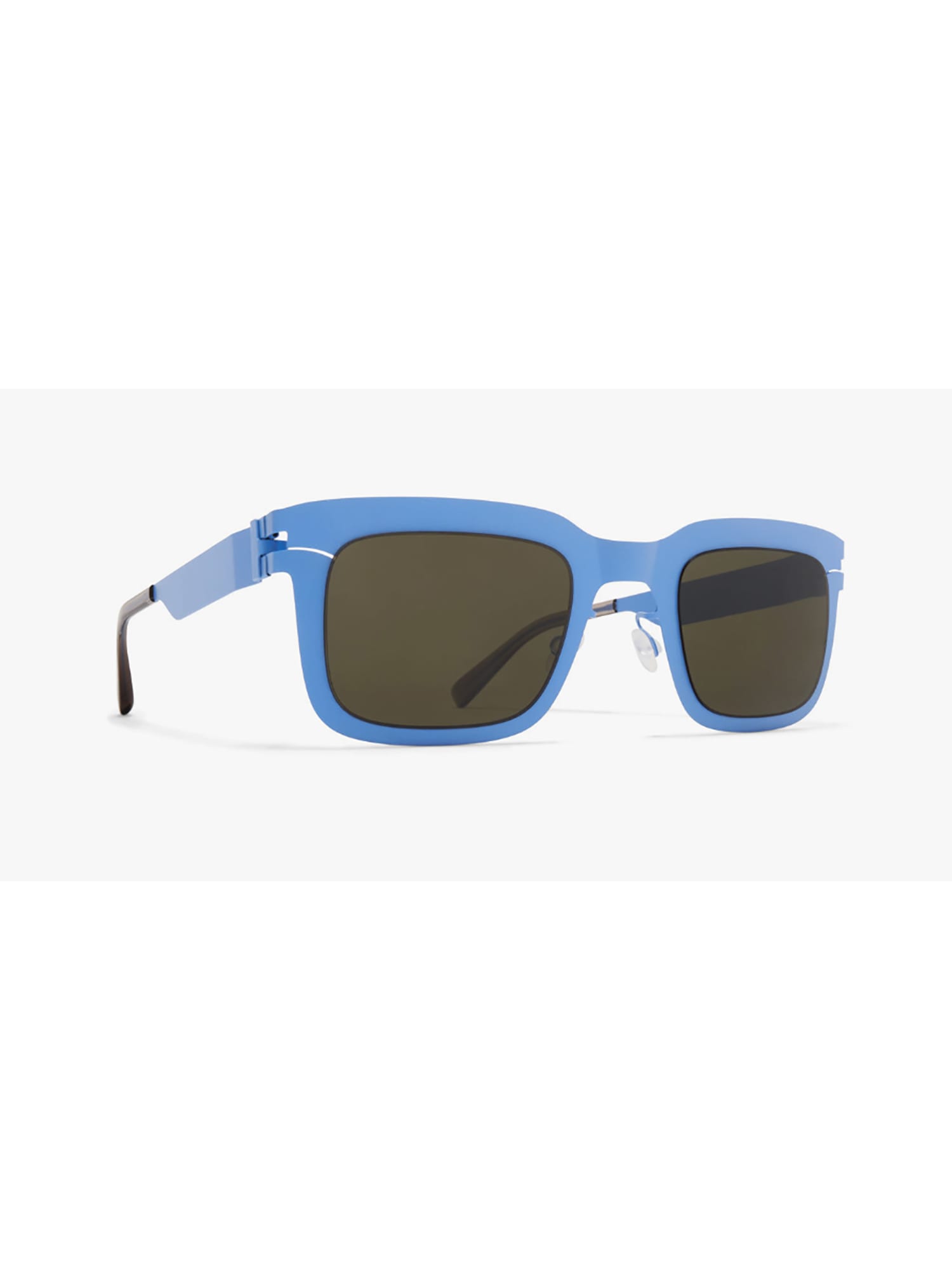 Shop Mykita Norfolk Sunglasses In Light Blue Rawgreen