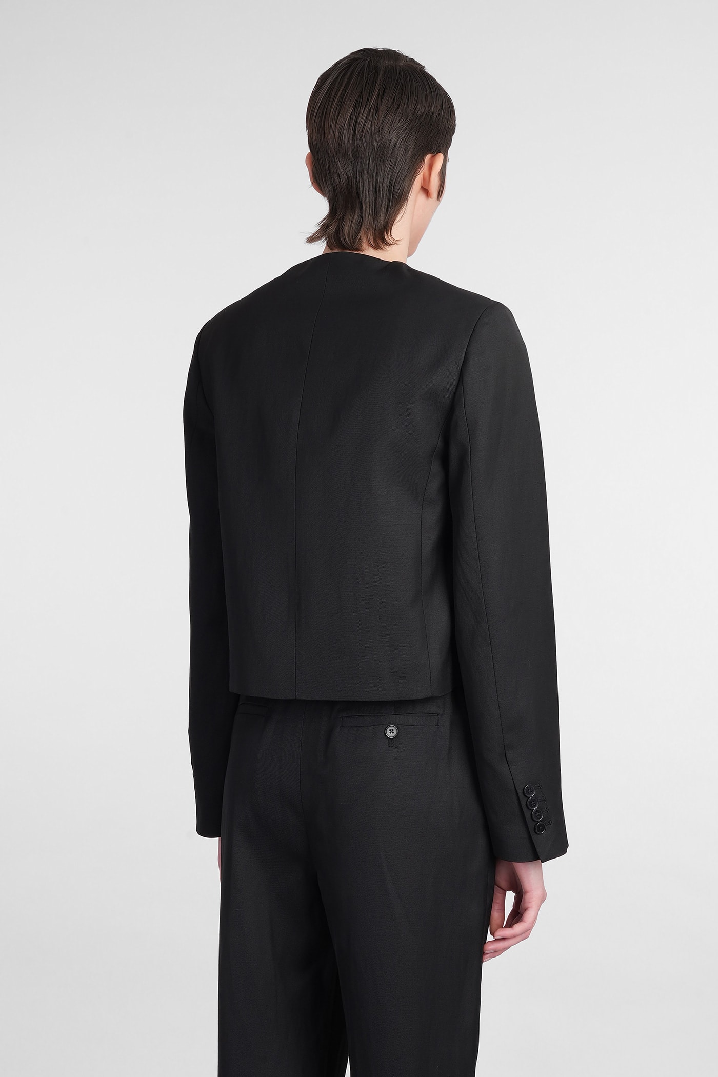Loulou Studio Malli Blazer In Black Viscose In Black