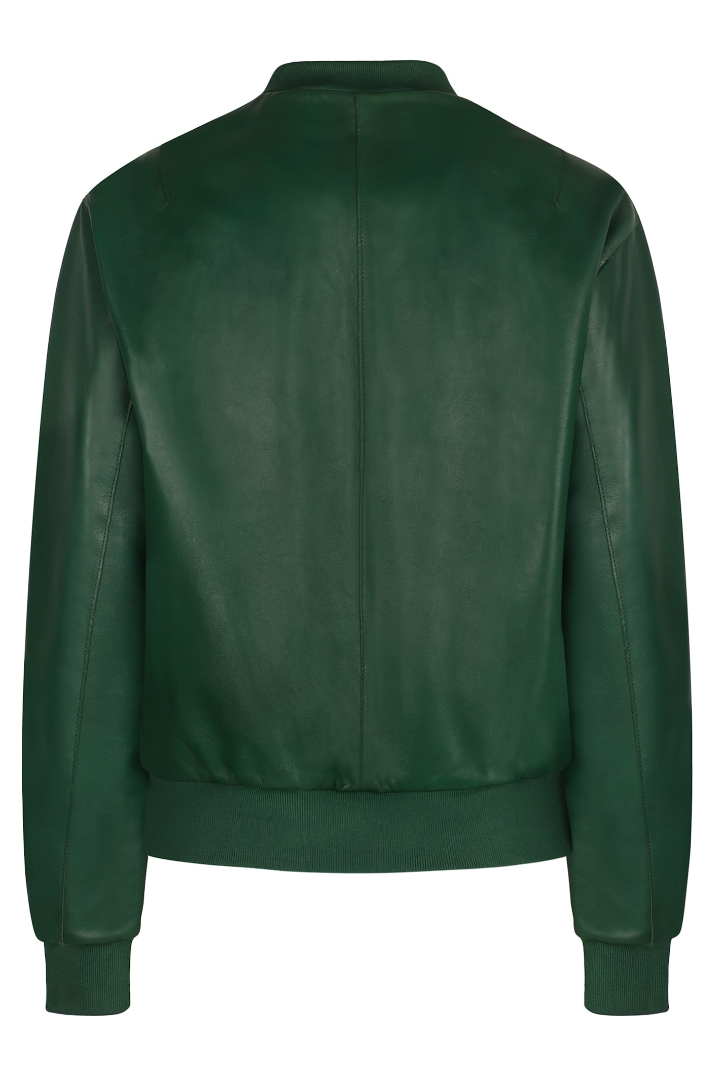 Shop P.a.r.o.s.h Lambskin Jacket In Green