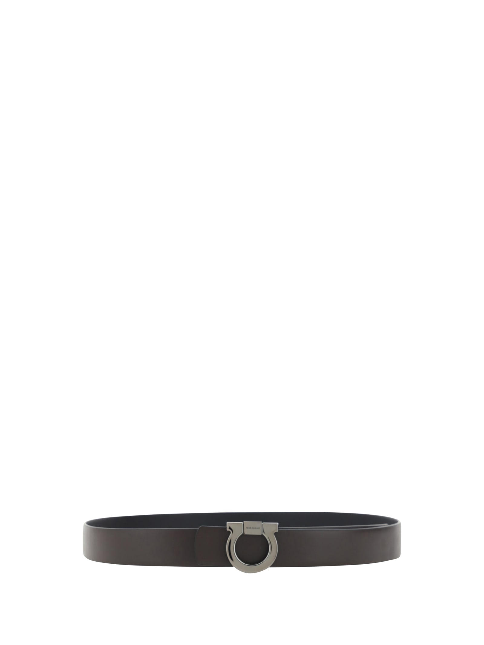 Shop Ferragamo Belt In Brown-black