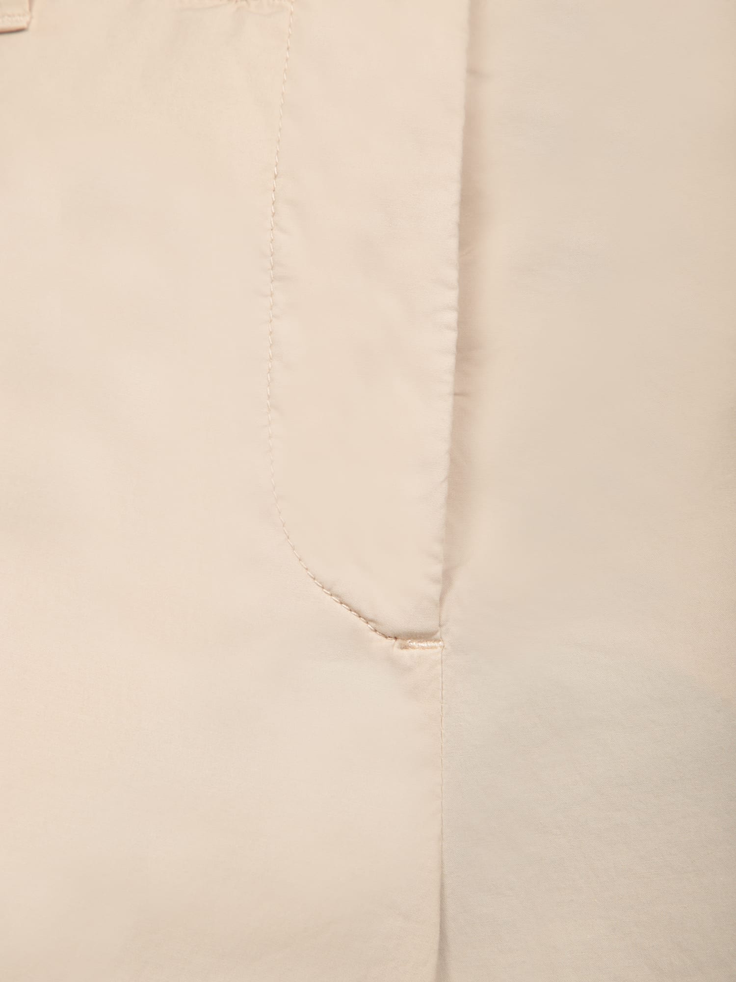 Incotex Wide-cut Beige Trousers With Zip In Beige
