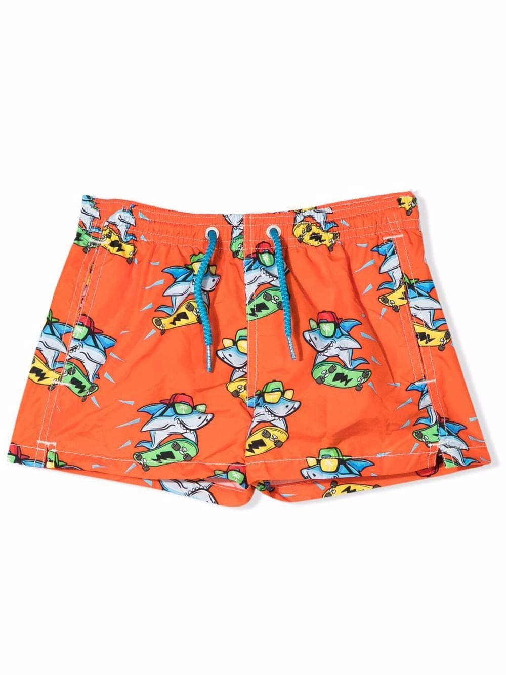 Mc2 Saint Barth Kids' Swimsuit With Print In Orange | ModeSens
