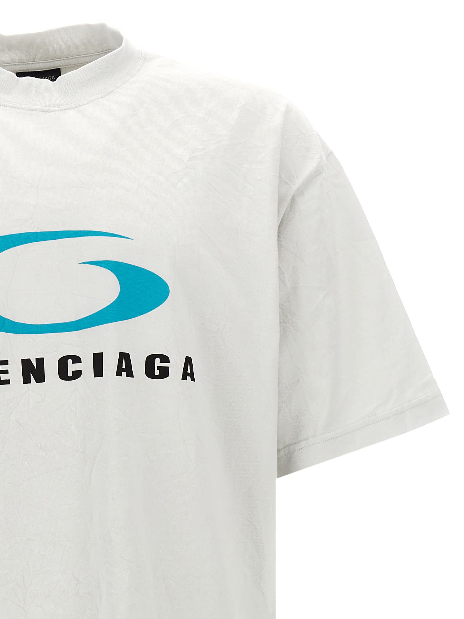 Shop Balenciaga Loop Sports Icon T-shirt In White