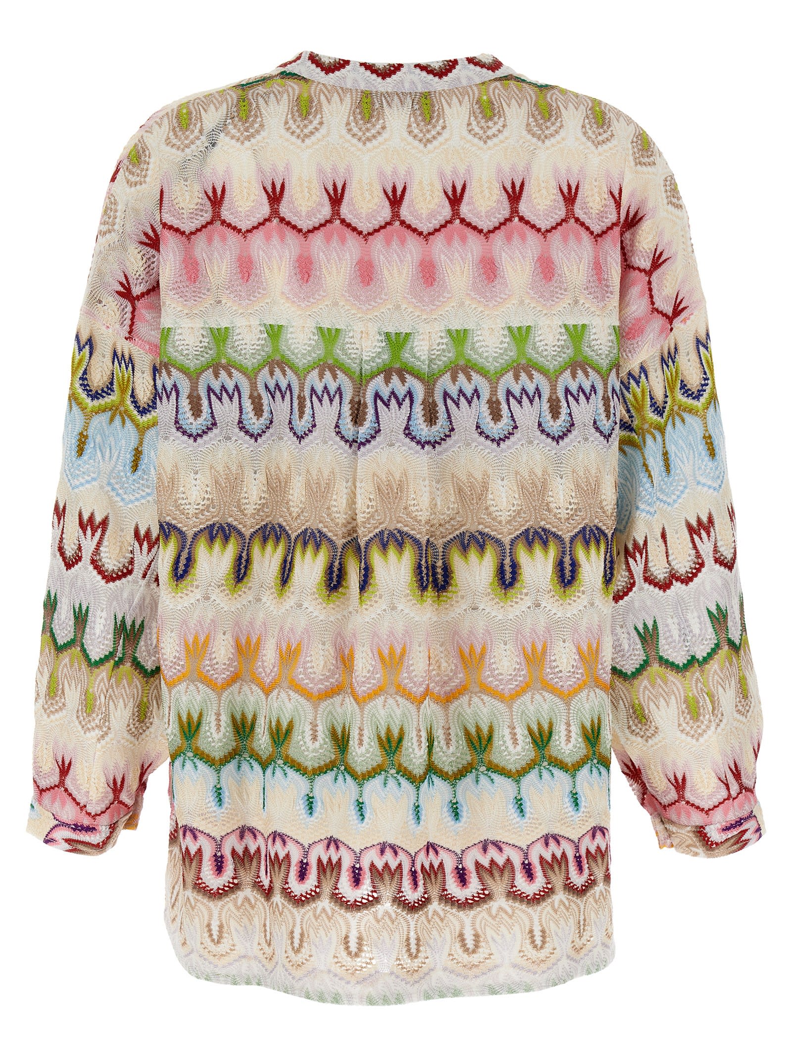 Missoni Giacca In Misto Viscosa Ricamata Donna In Qs Multi Pink