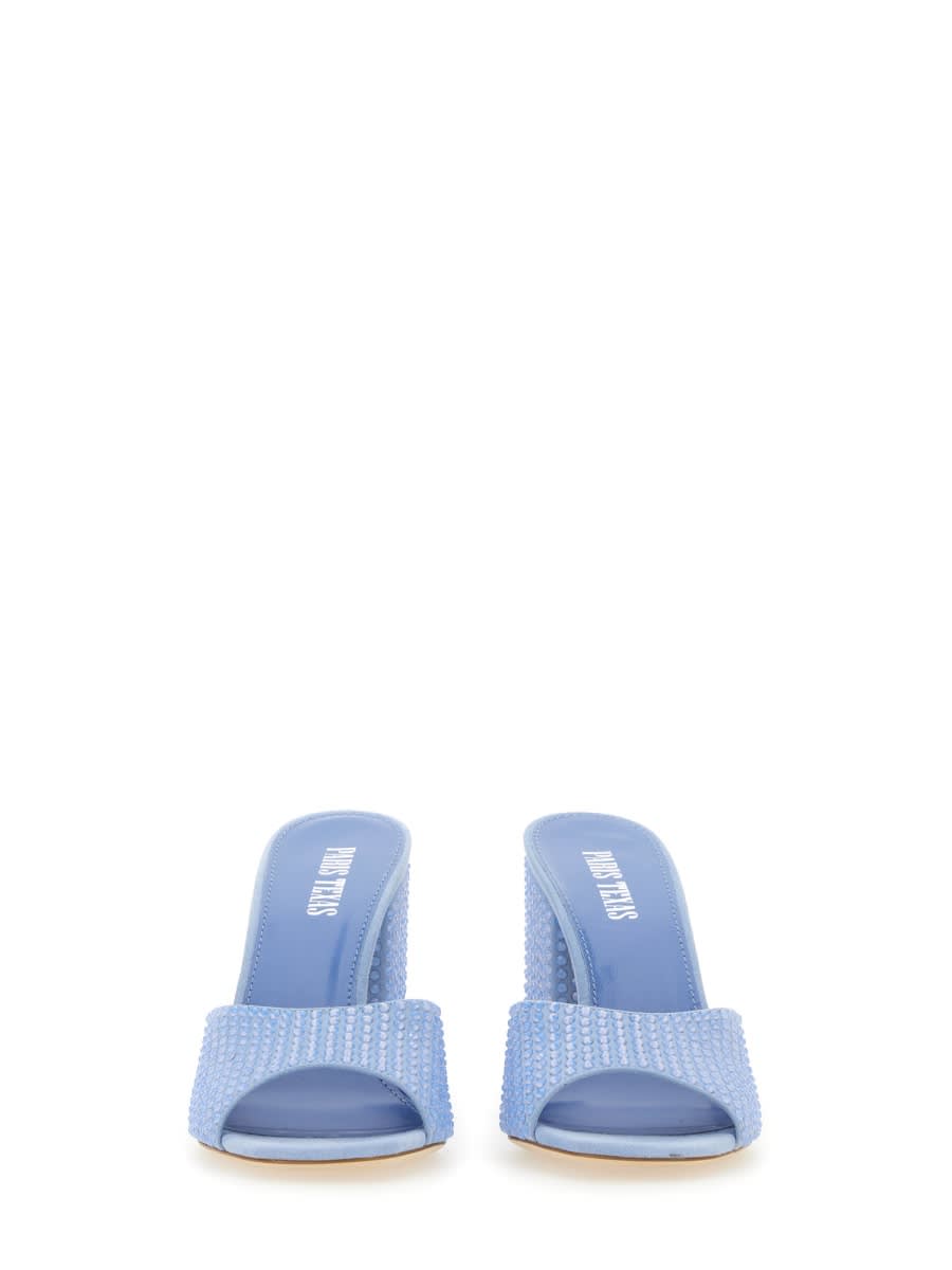 Shop Paris Texas Mules Holly Anja In Azure