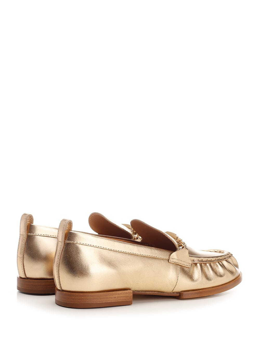 Tod's Loafer With Gold Horsebit In Gold