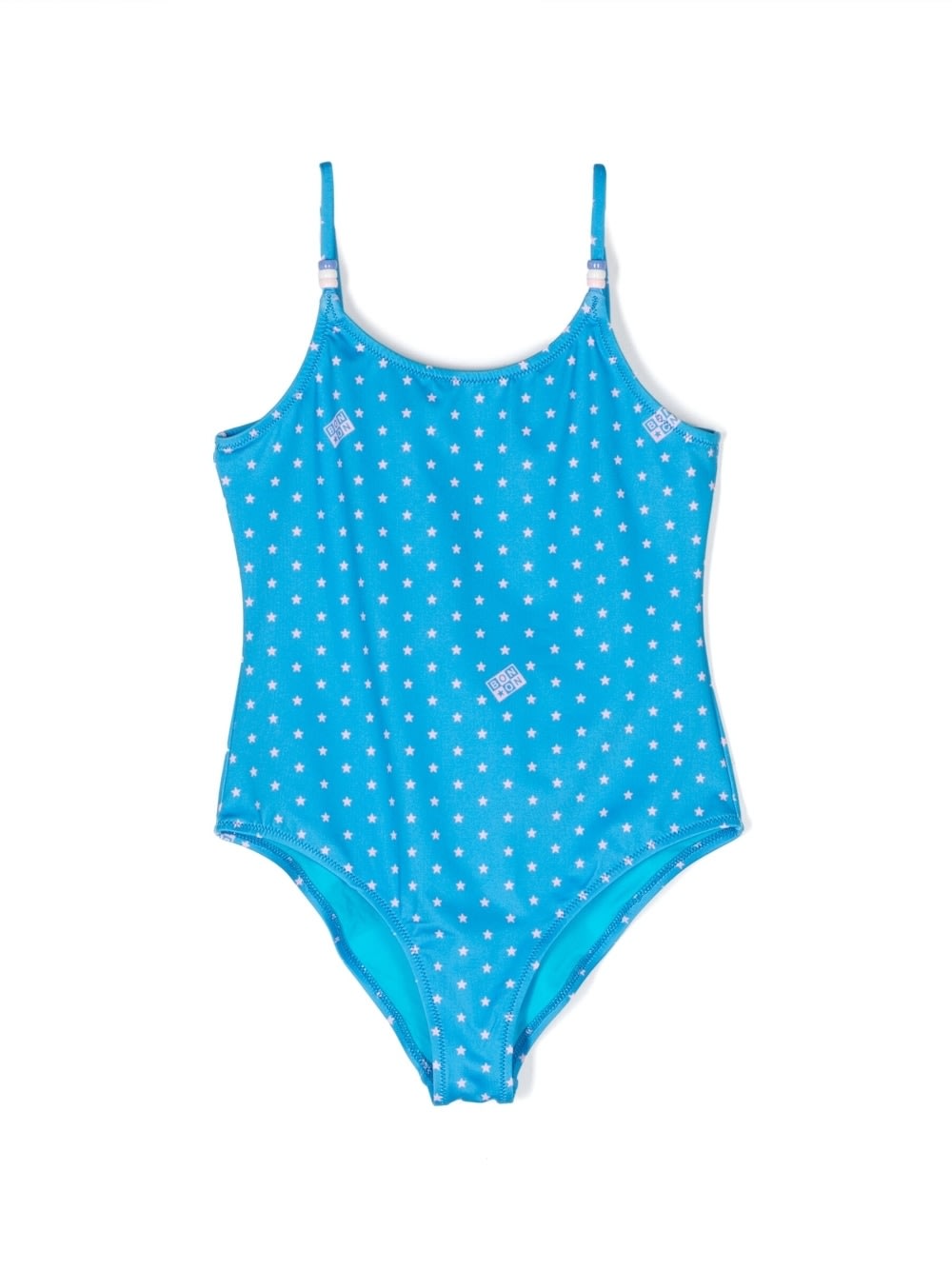 Shop Bonton Polka Dot Swimsuit In Blue