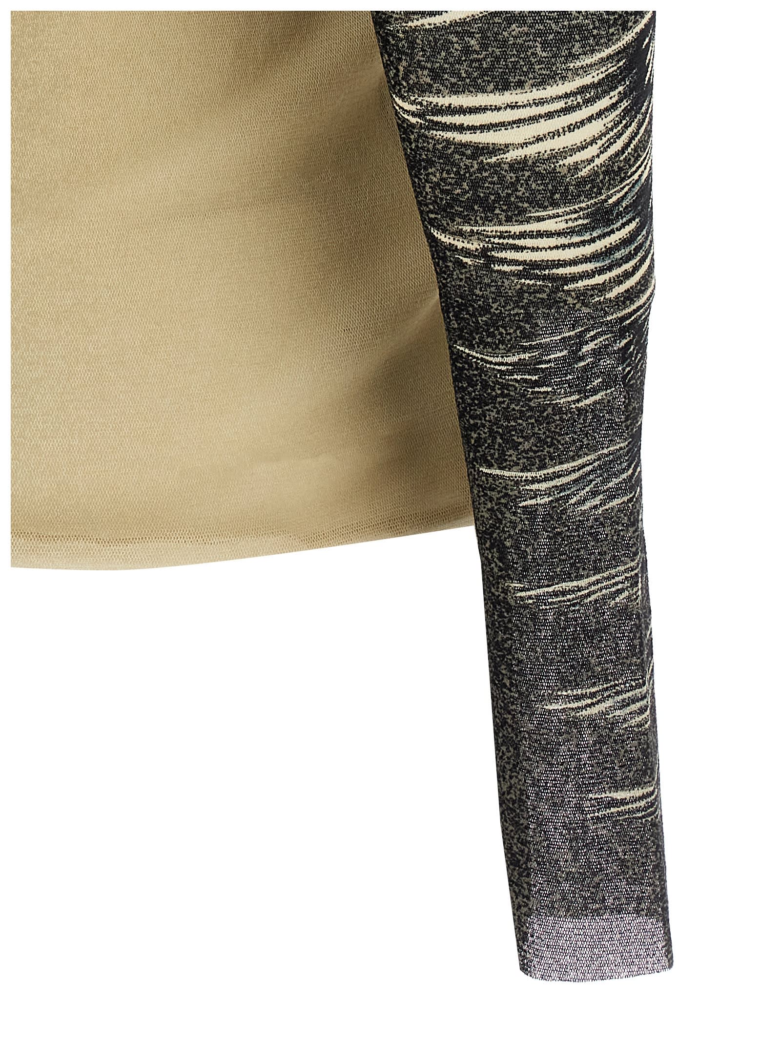 Shop Jean Paul Gaultier Double Layer Tulle Top