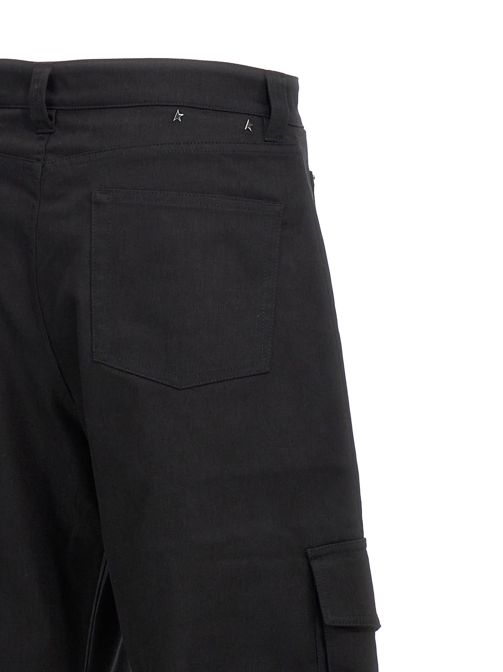 Shop Golden Goose Leniin Cargo Pants In Black