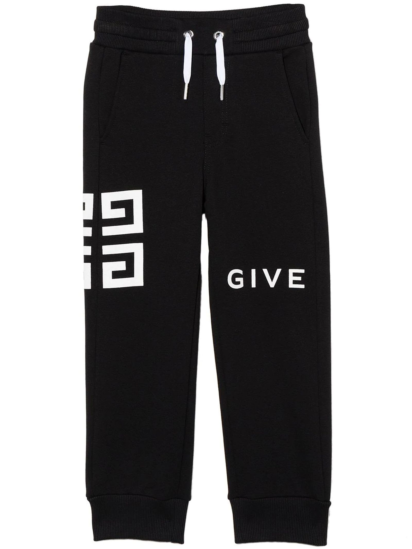 Givenchy Black Cotton Track Pants