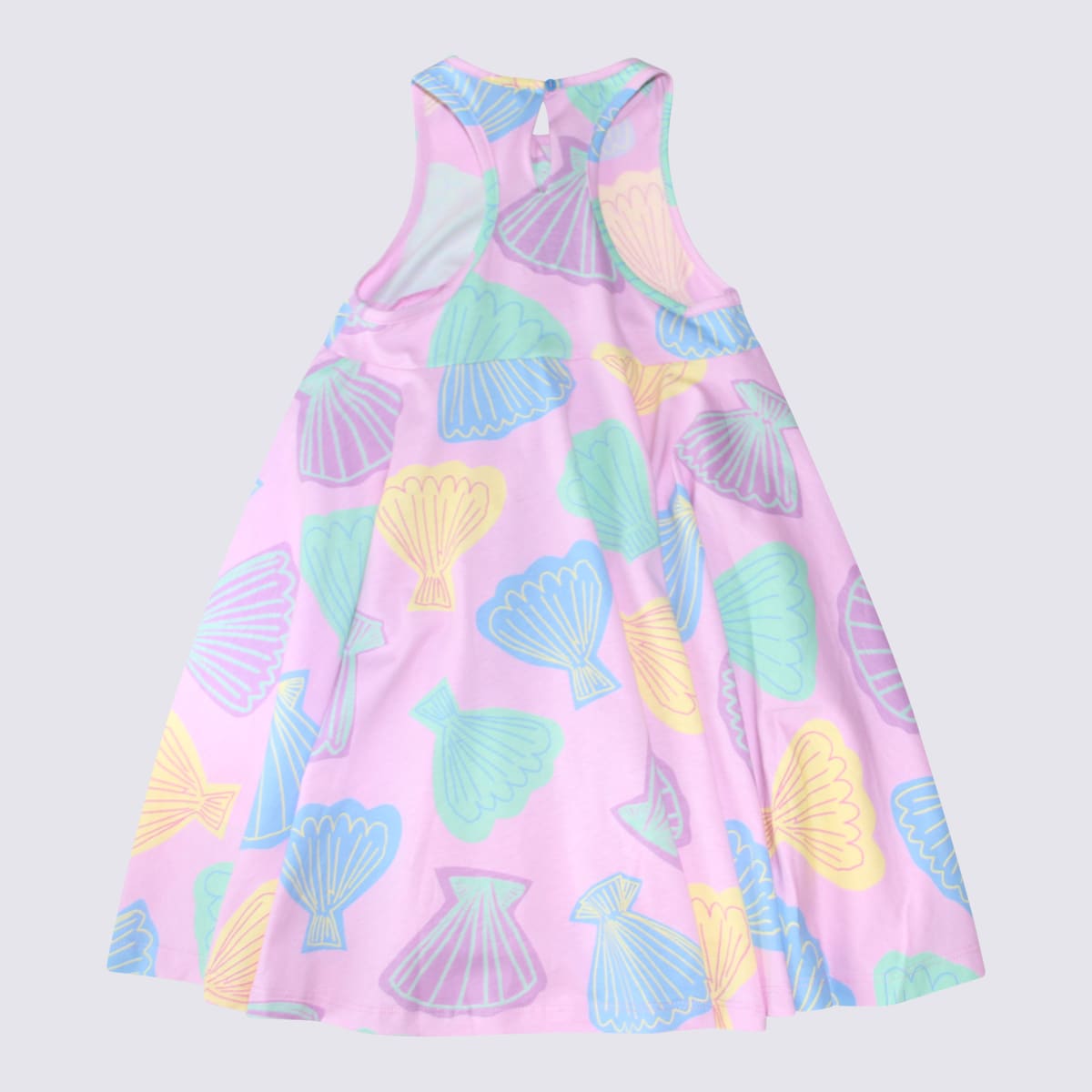Shop Stella Mccartney Multicolour Cotton Dress In Rosa/multi