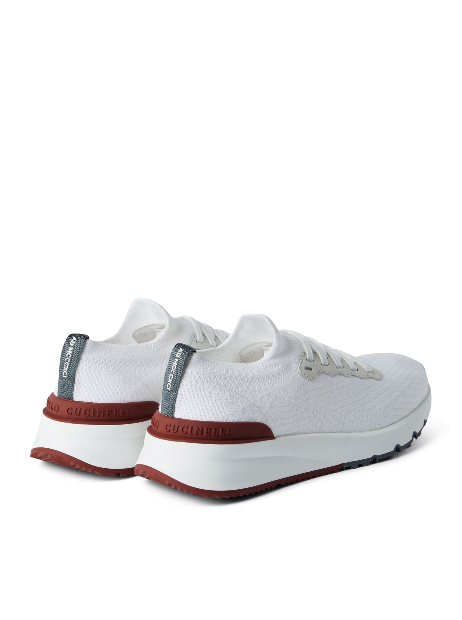 Shop Brunello Cucinelli Pair Of Sneakers In Optic White