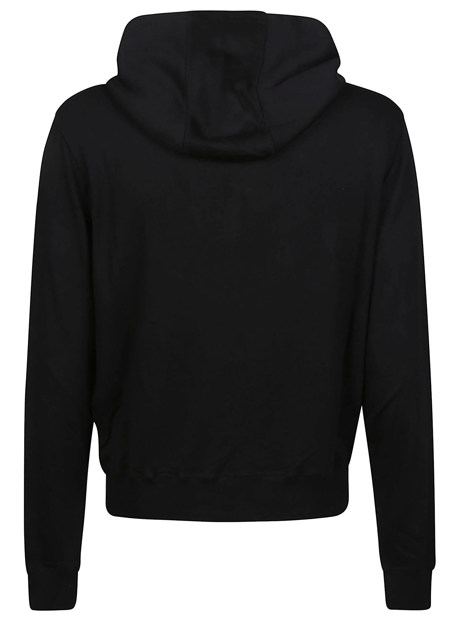 Shop Tom Ford Lightweight Full Zip Sweatshirt In Nero
