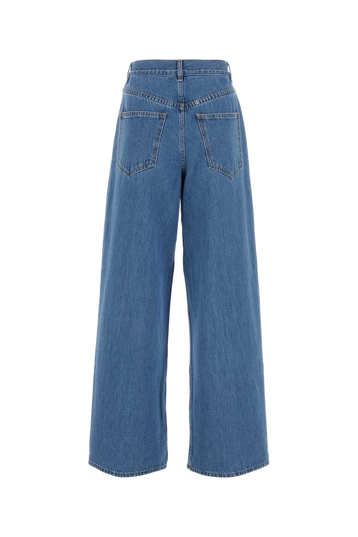 Shop Givenchy Denim Wide-leg Jeans In Blue