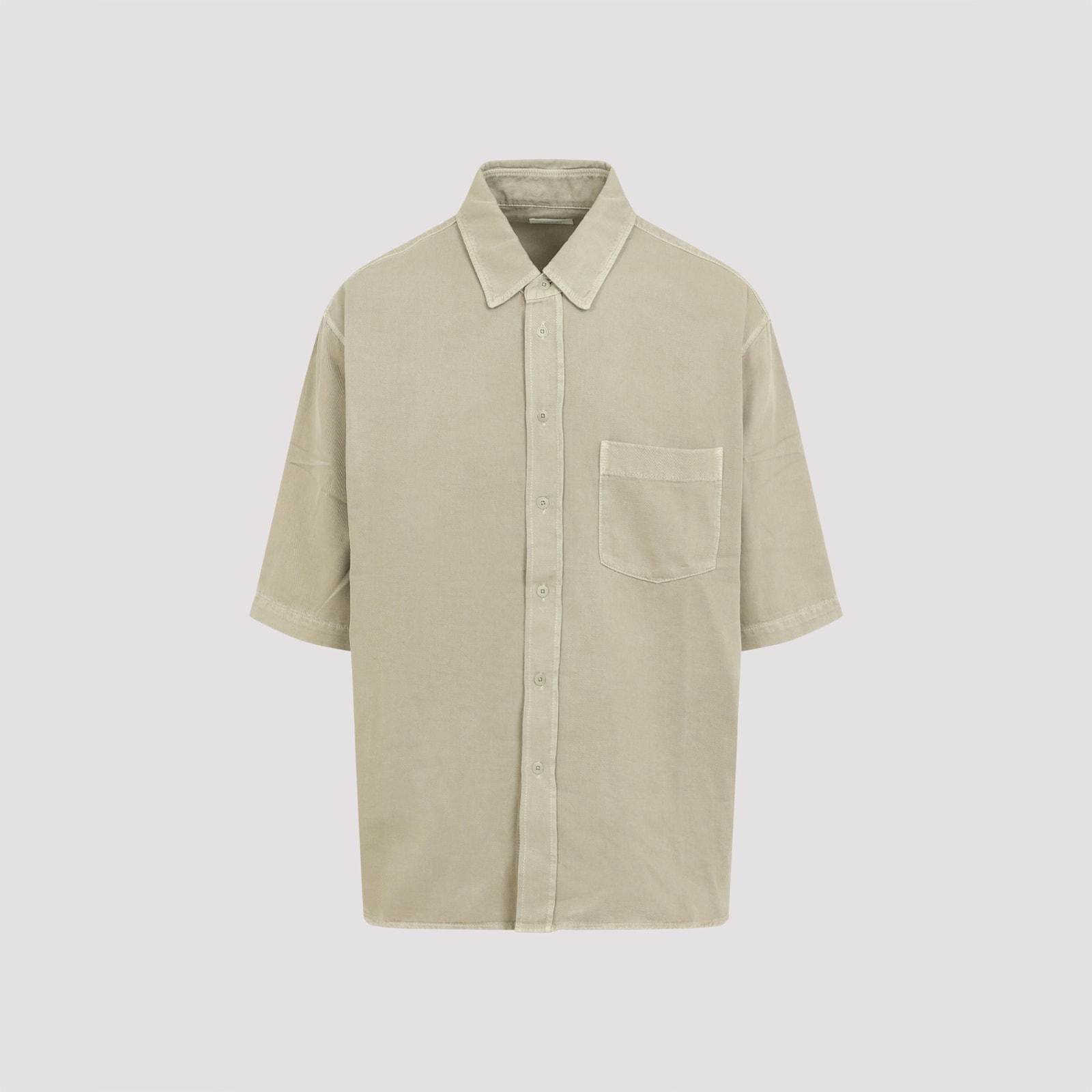 Short Sleeves Denim Shirt