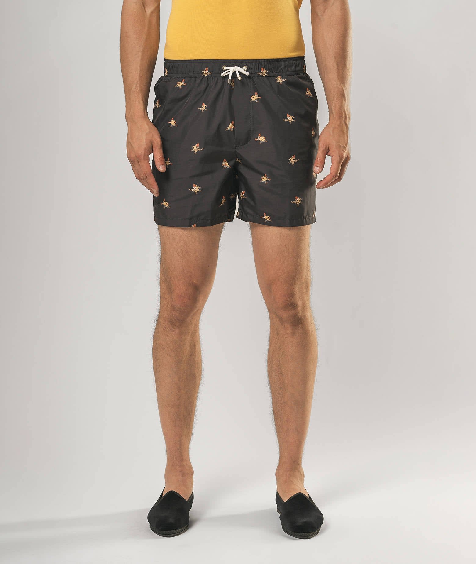 Larusmiani Swim Suit Inspector Clouseau Swimming Trunks In Black