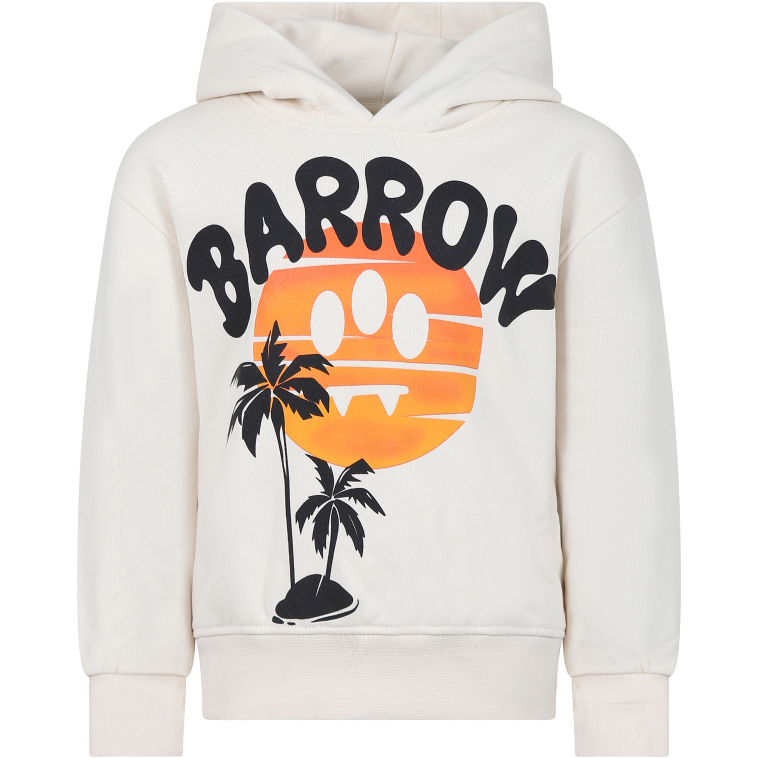 Barrow Kids' Ivory Sweatshirt For Boy With Logo