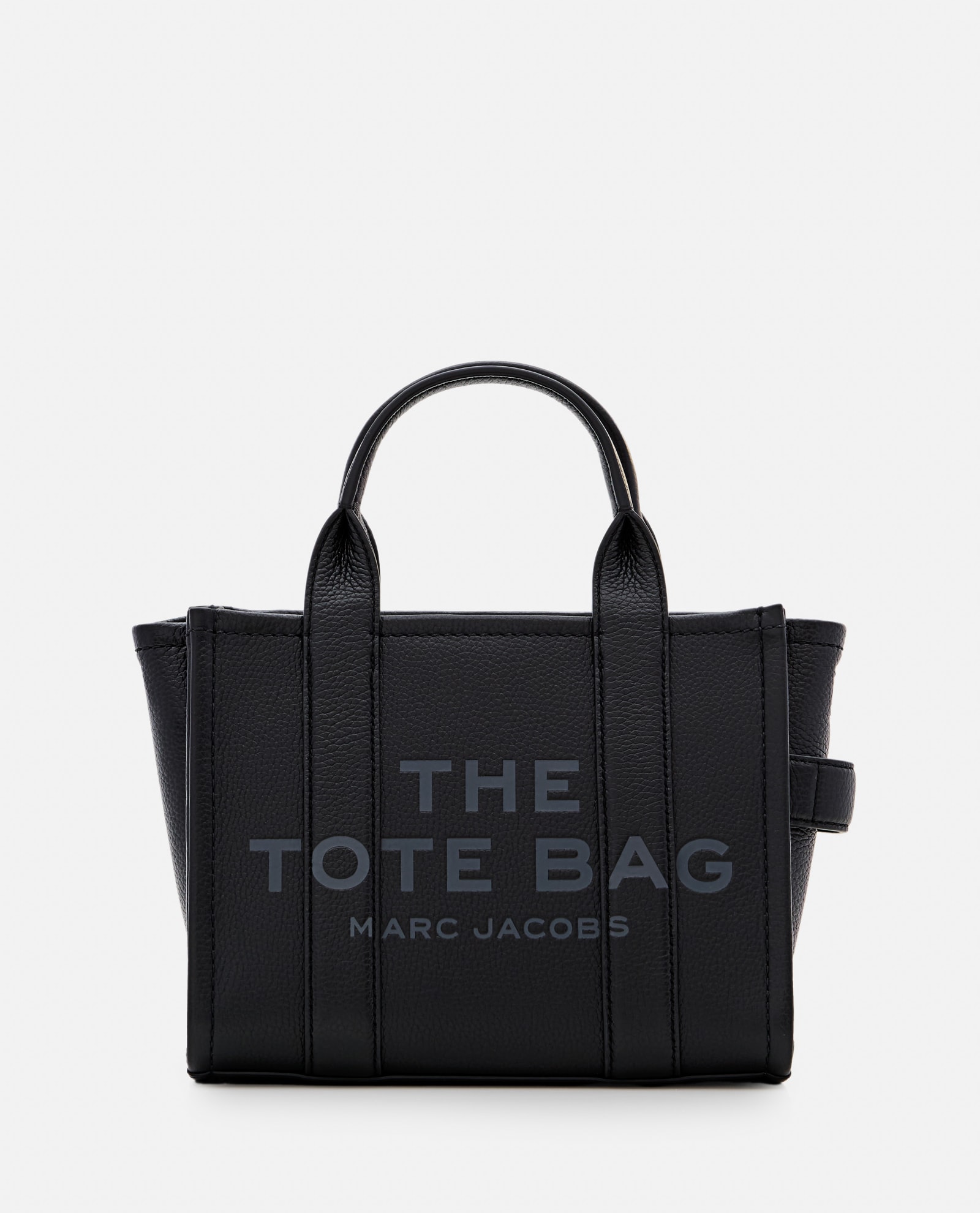 Shop Marc Jacobs Small Leather Tote Bag In Black