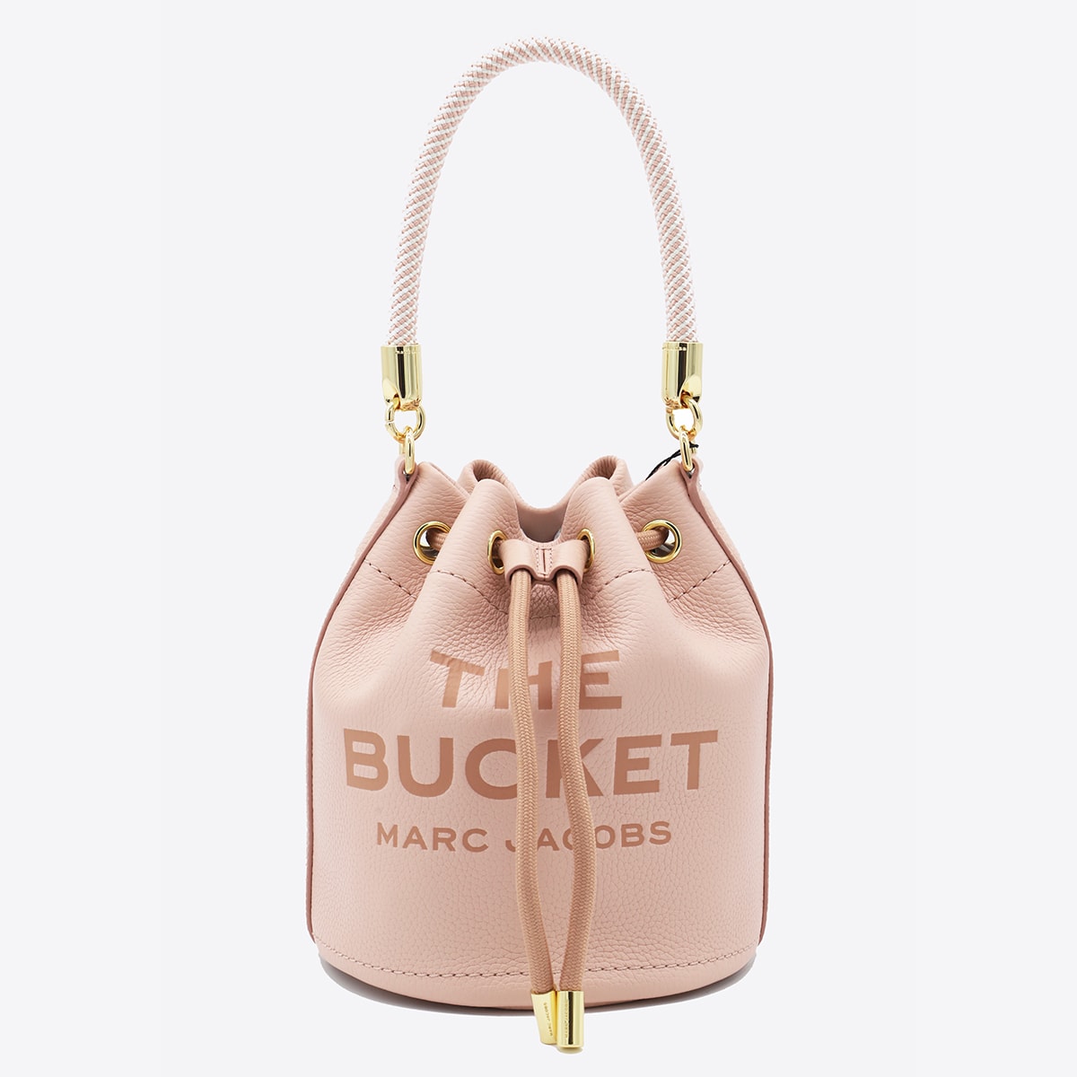 Shop Marc Jacobs Rose Leather Bucket Bag In Pink