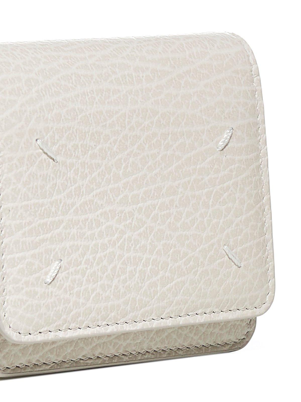 Shop Maison Margiela Four Stitches Flap Coin Purse In Nd