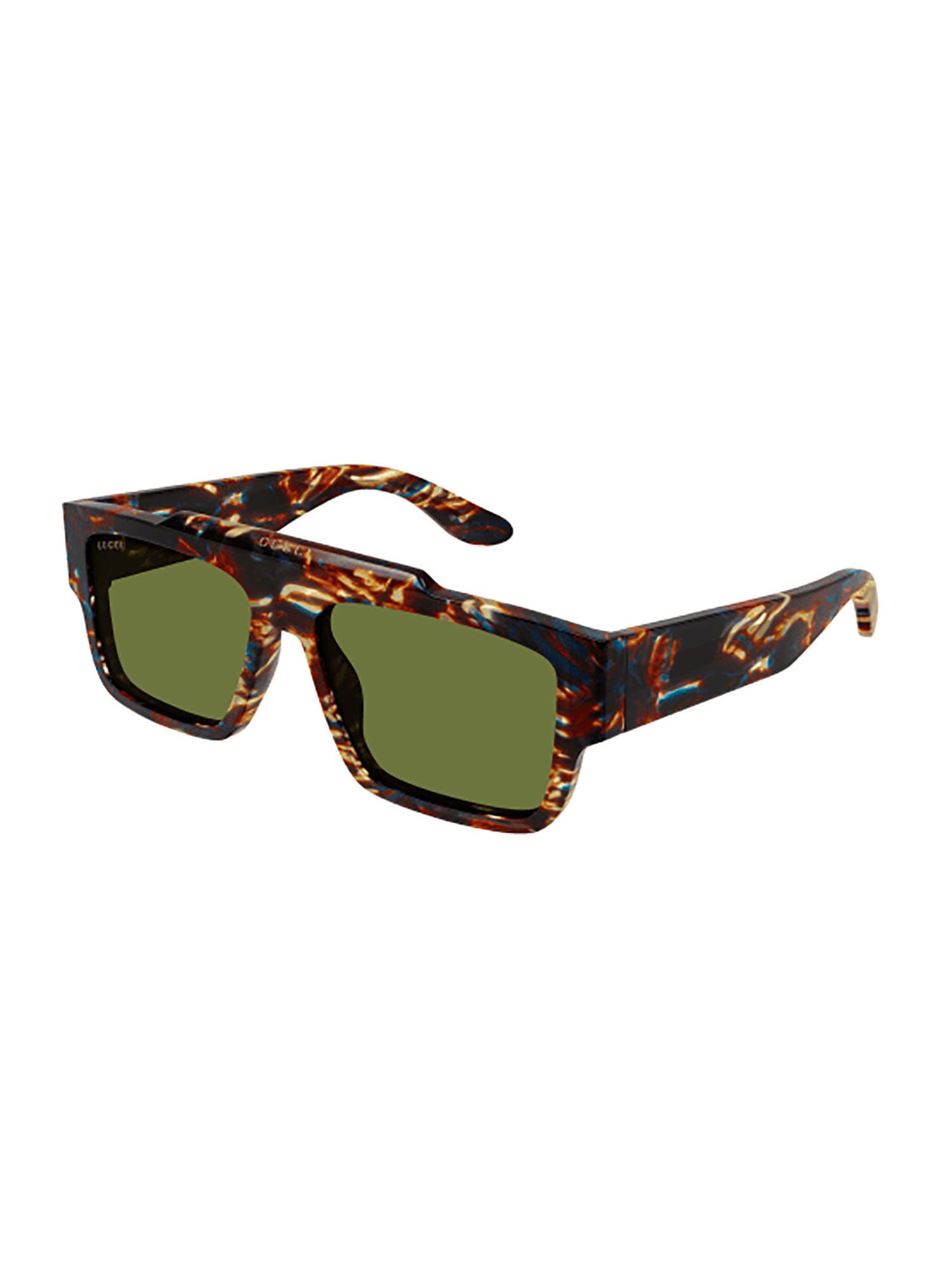Shop Gucci Gg1460s Sunglasses In Havana Havana Green