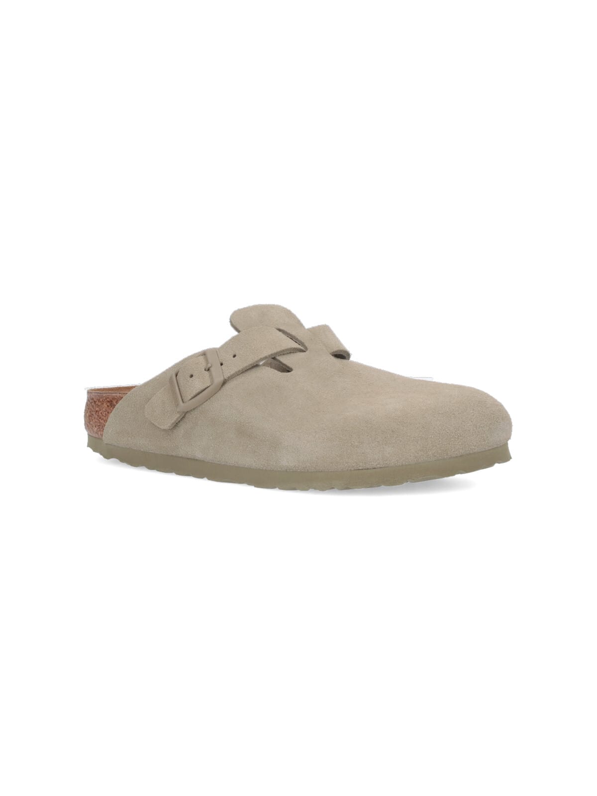 Birkenstock Boston Mules In Gray