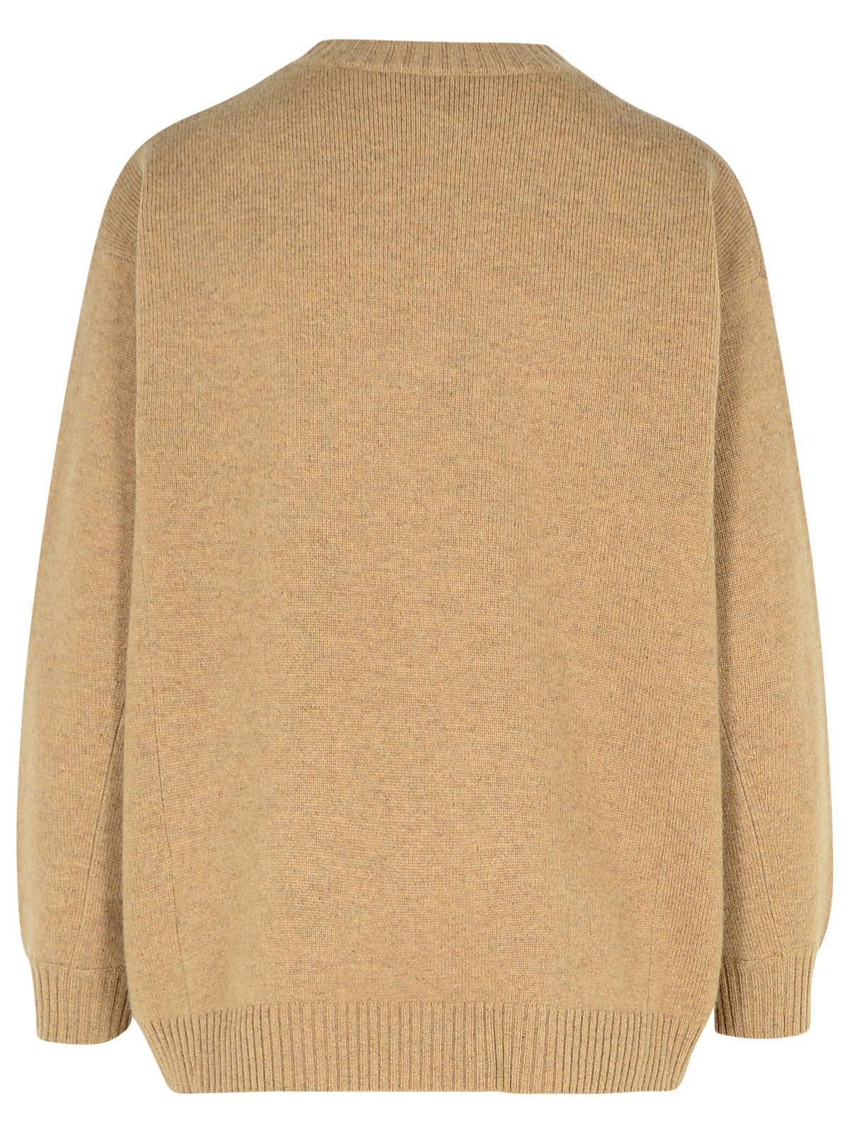 Max Mara Camel Wool And Cashmere Plata Sweater In Beige