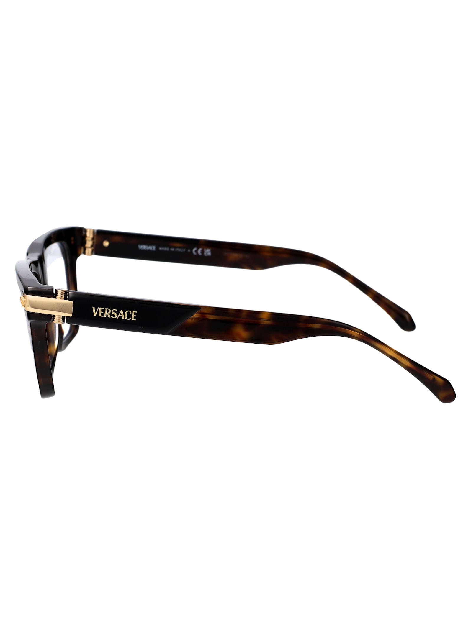 Shop Versace 0ve3354 Glasses In 5466 Top Black/havana