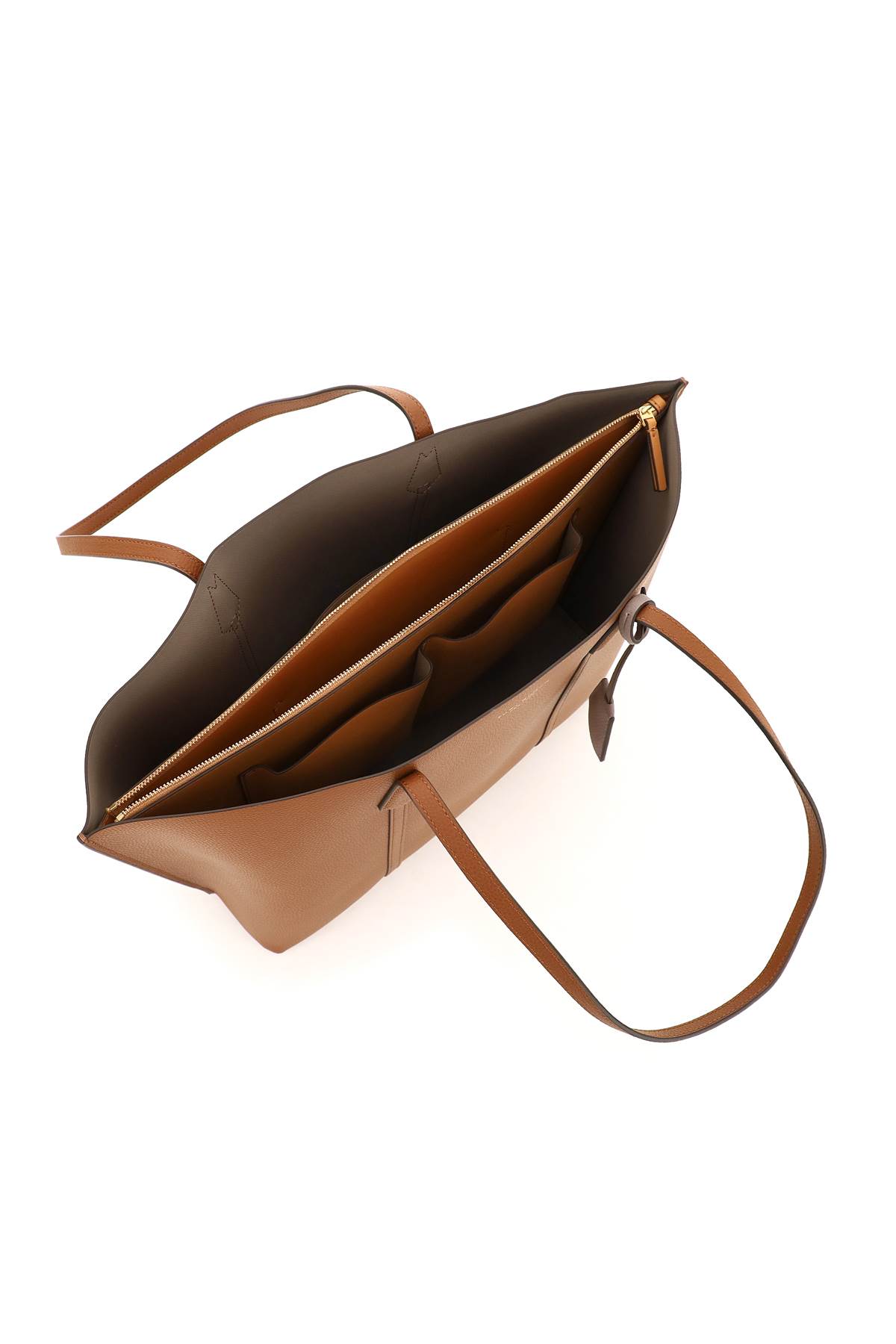 Tory Burch Perry Shopping Bag In Brown