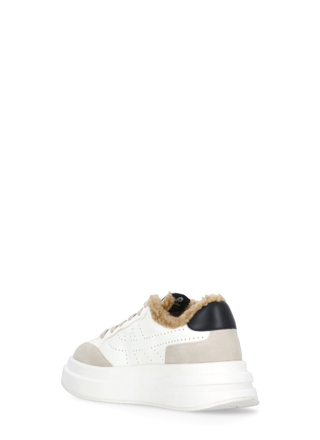 Shop Ash Impuls Fur Sneakers In White