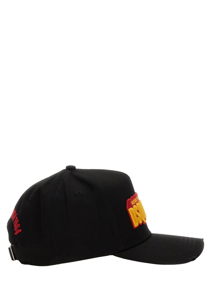 Shop Dsquared2 Baseball Hat With Logo In Black