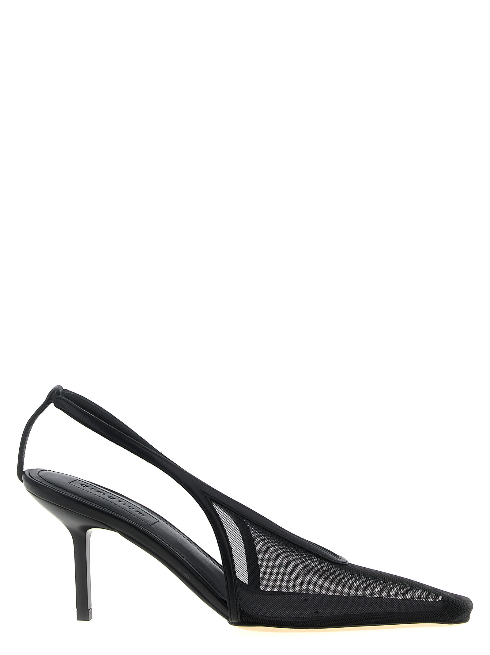 Armarium 75mm Evelina Mesh Slingback Pumps In Multi