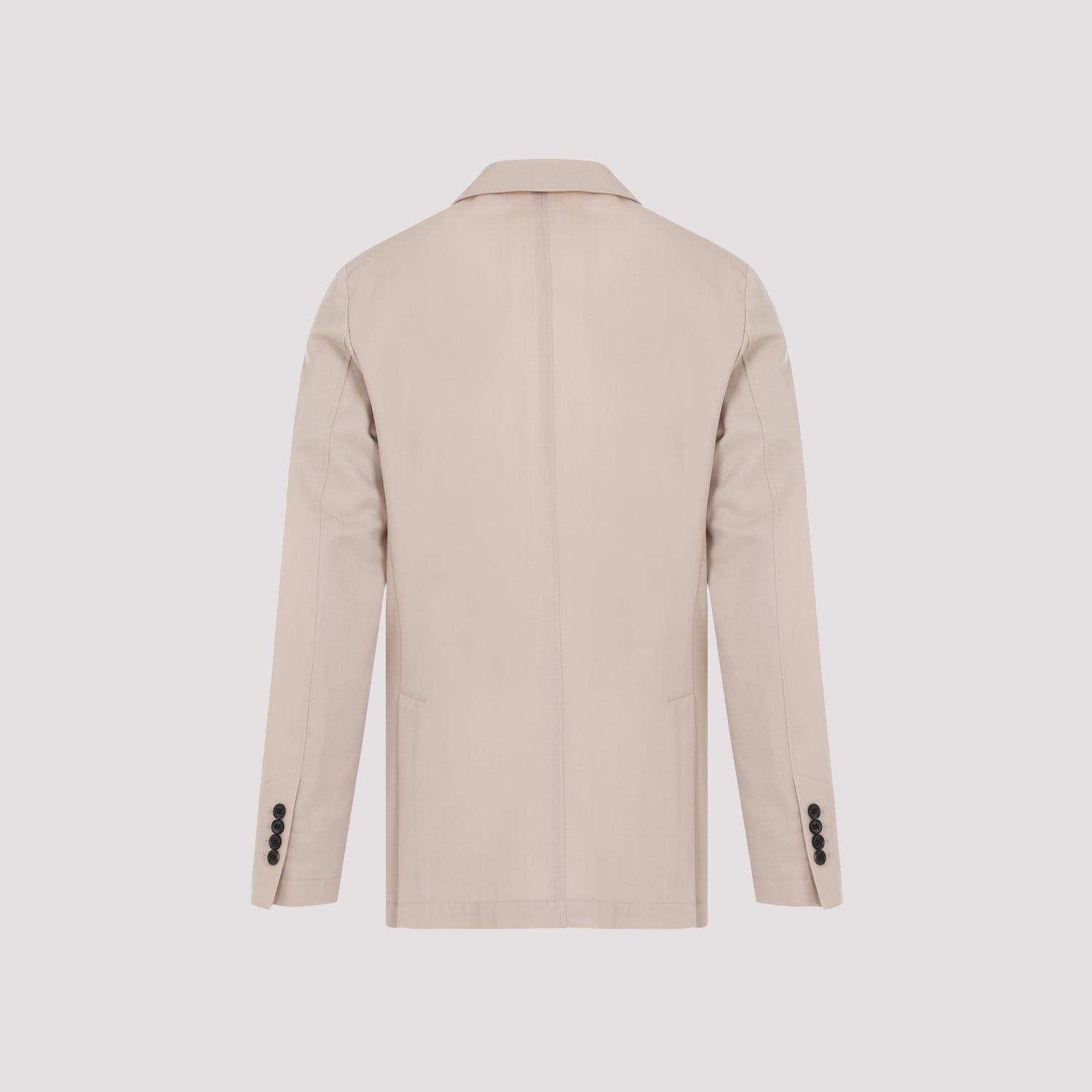 Shop Dunhill Wool Cotton Convertible Jacket In Biscuit