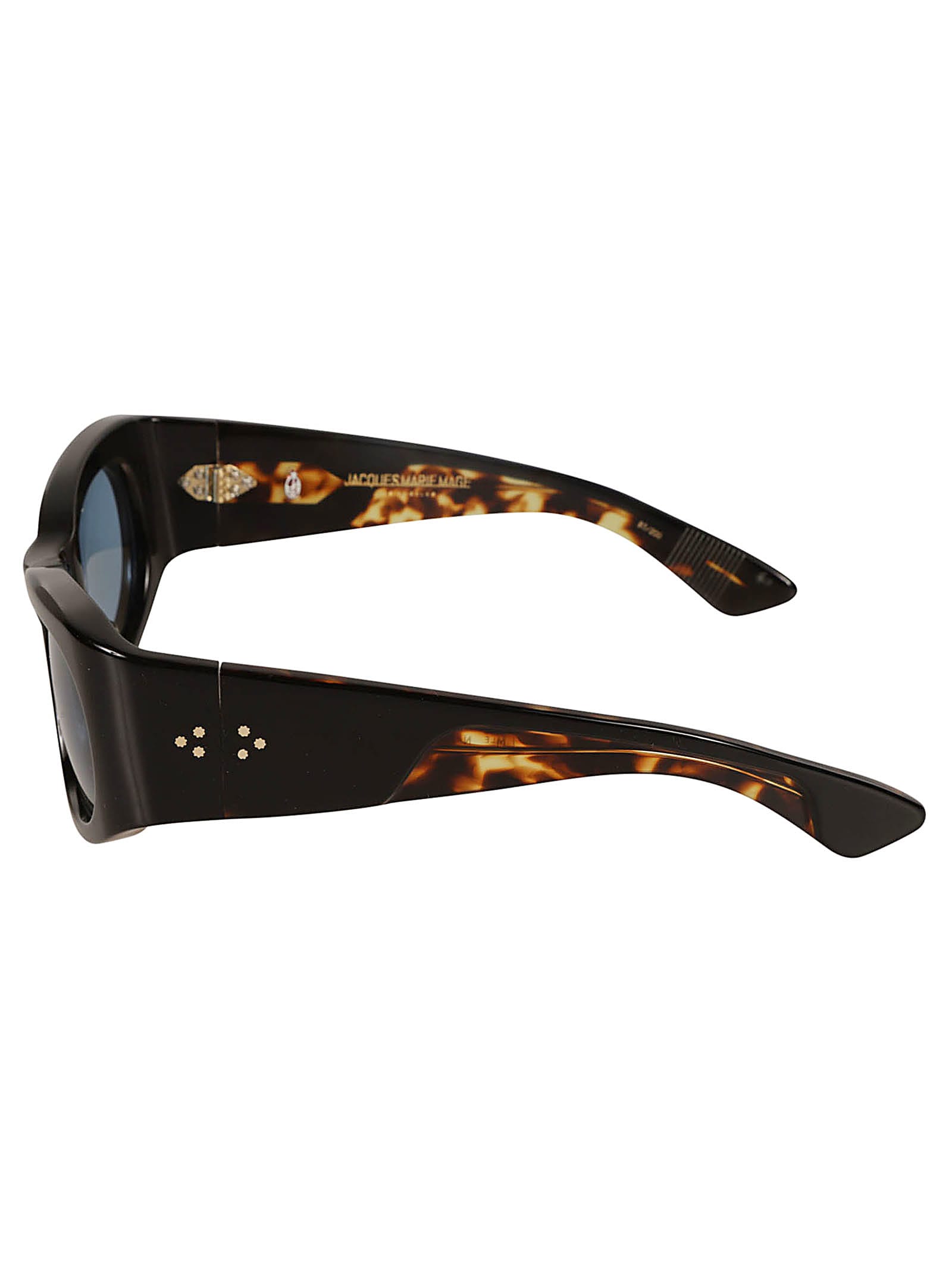 Shop Jacques Marie Mage Nadja Sunglasses Sunglasses In Azure/dark Gold