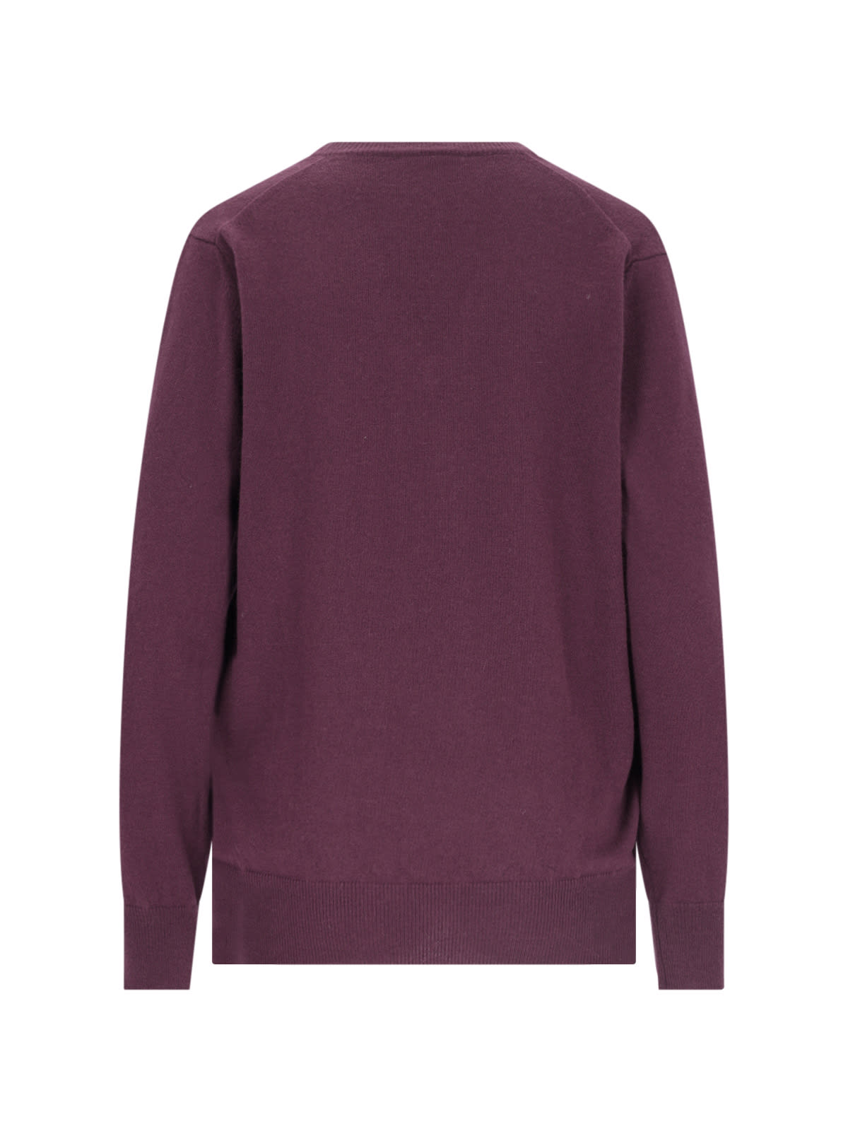 Shop Canessa V-neck Sweater In Purple