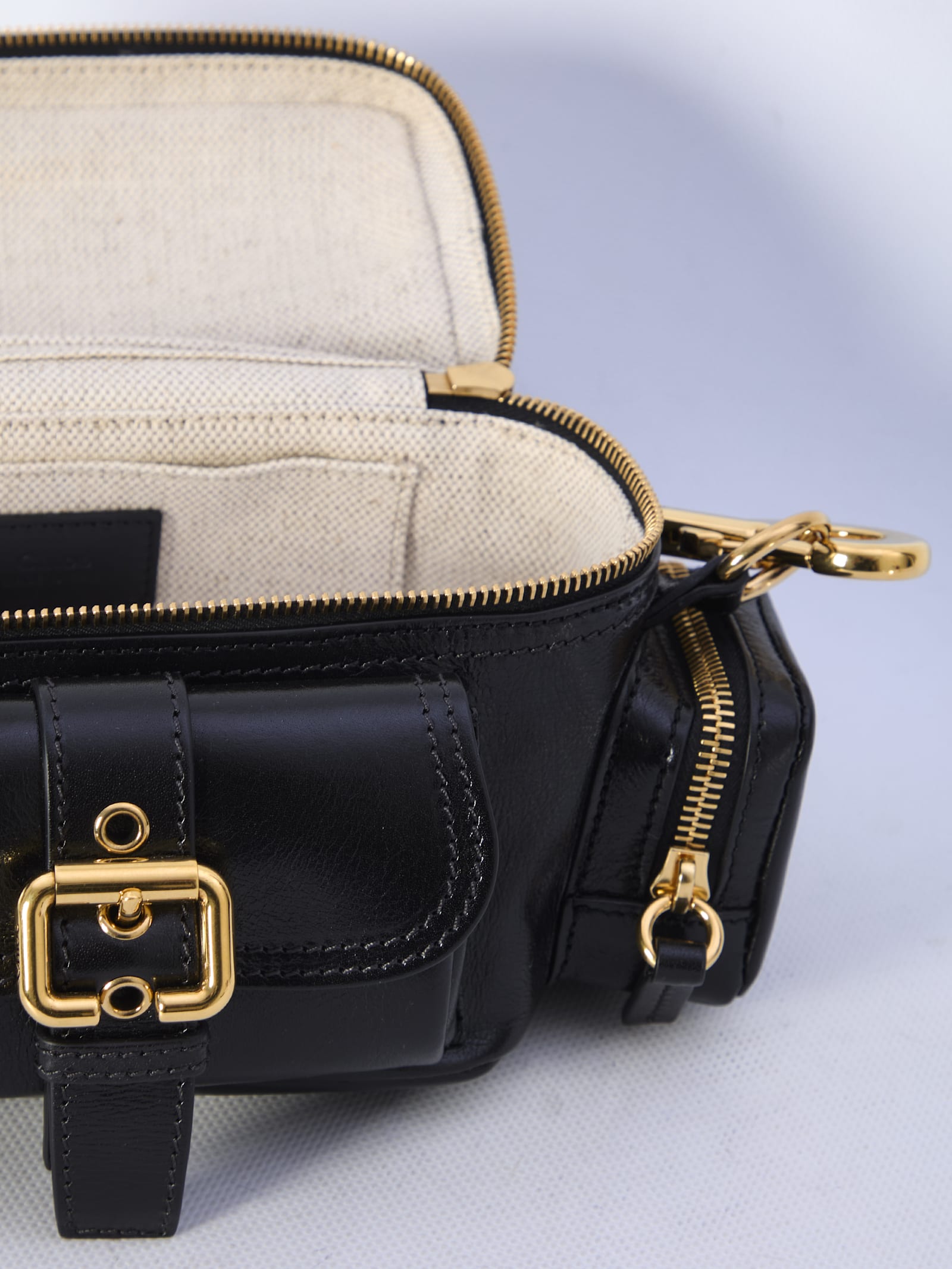 Shop Chloé Small Camera Bag In Black