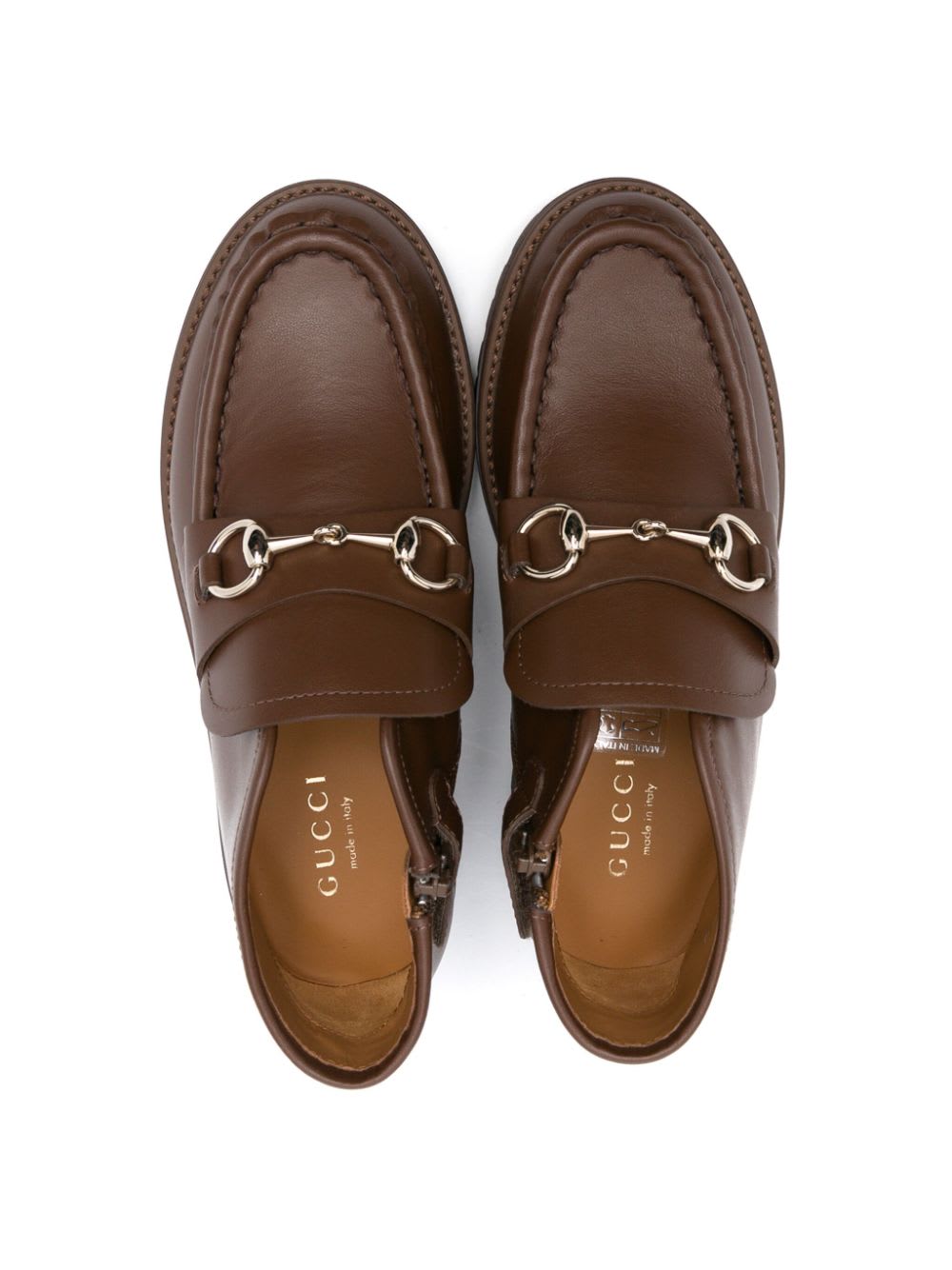 Gucci Horsebit Leather Boot In Brown
