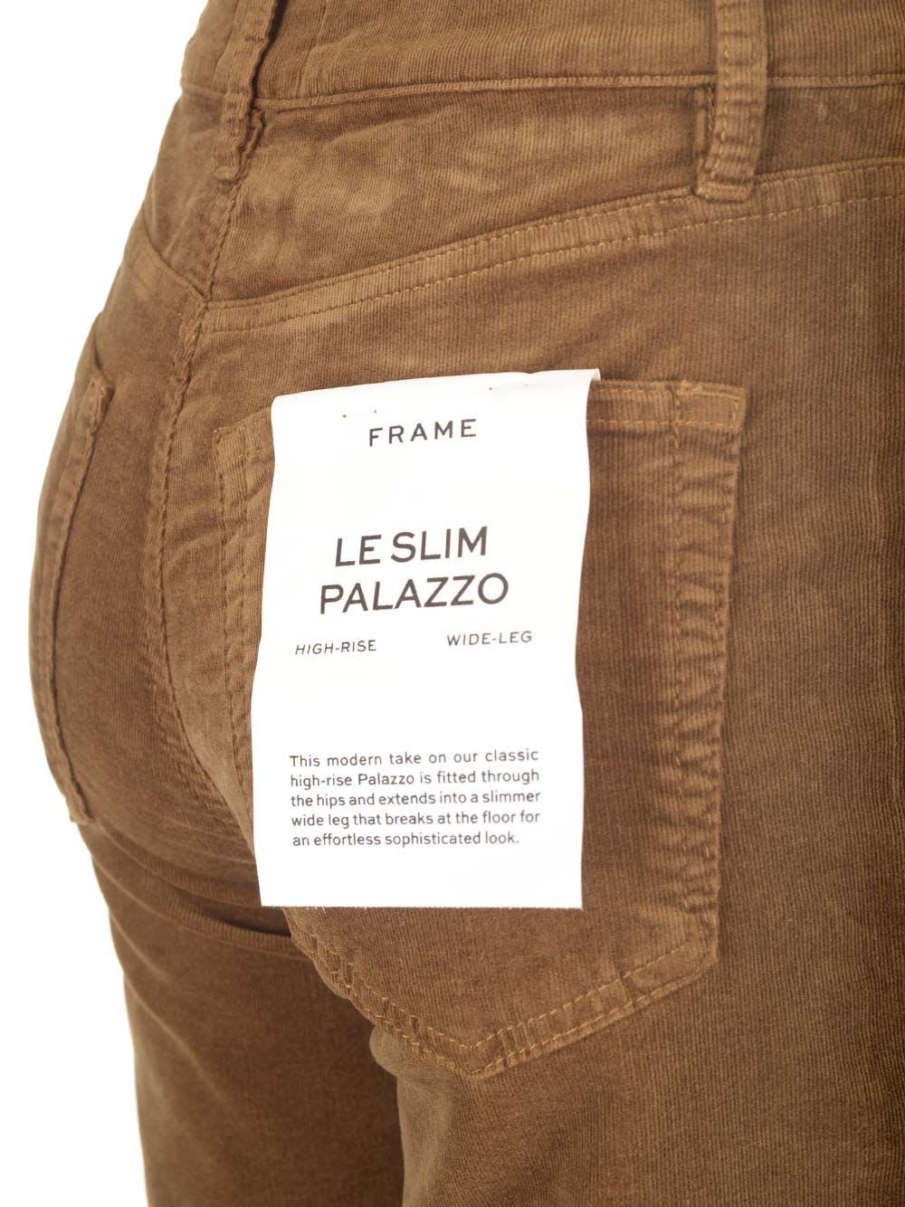 FRAME LE SLIM PALAZZO CORDUROY TROUSERS 