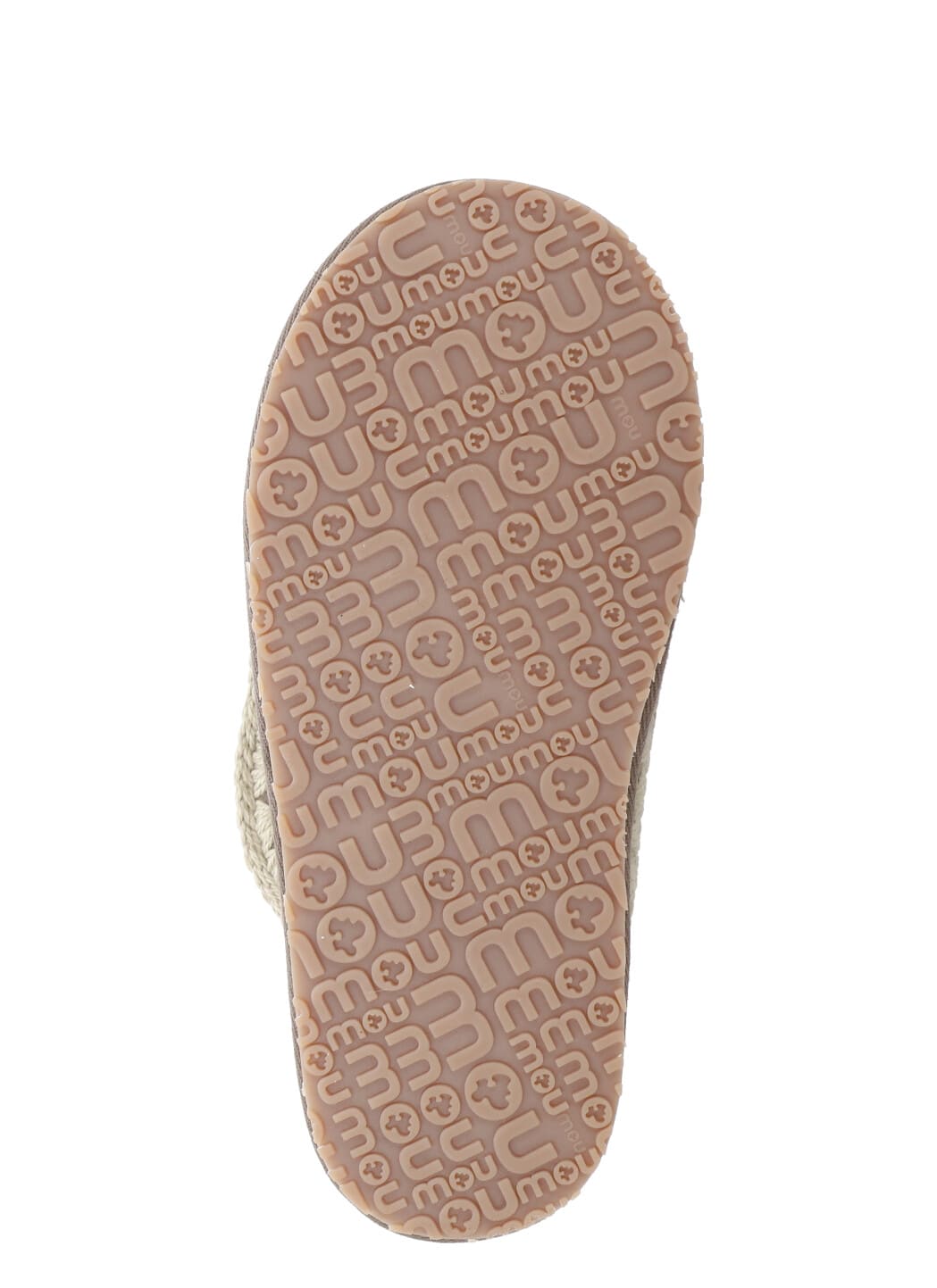 Mou Eskimo Stitch Slippers In Brown