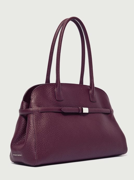 Orciani Borsa A Mano In Burgundy