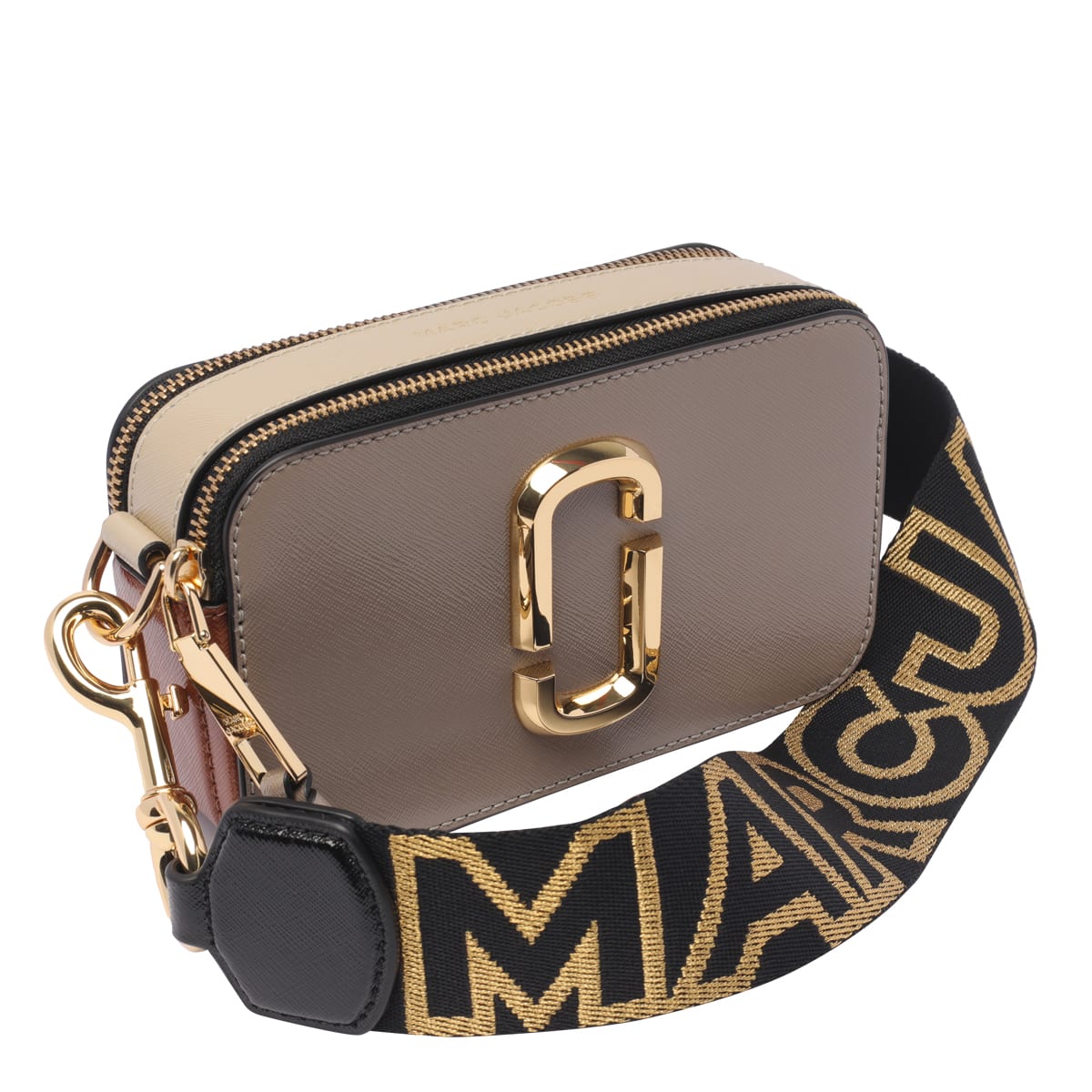 Shop Marc Jacobs The Snapshot Crossbody Bag In Cement/multi