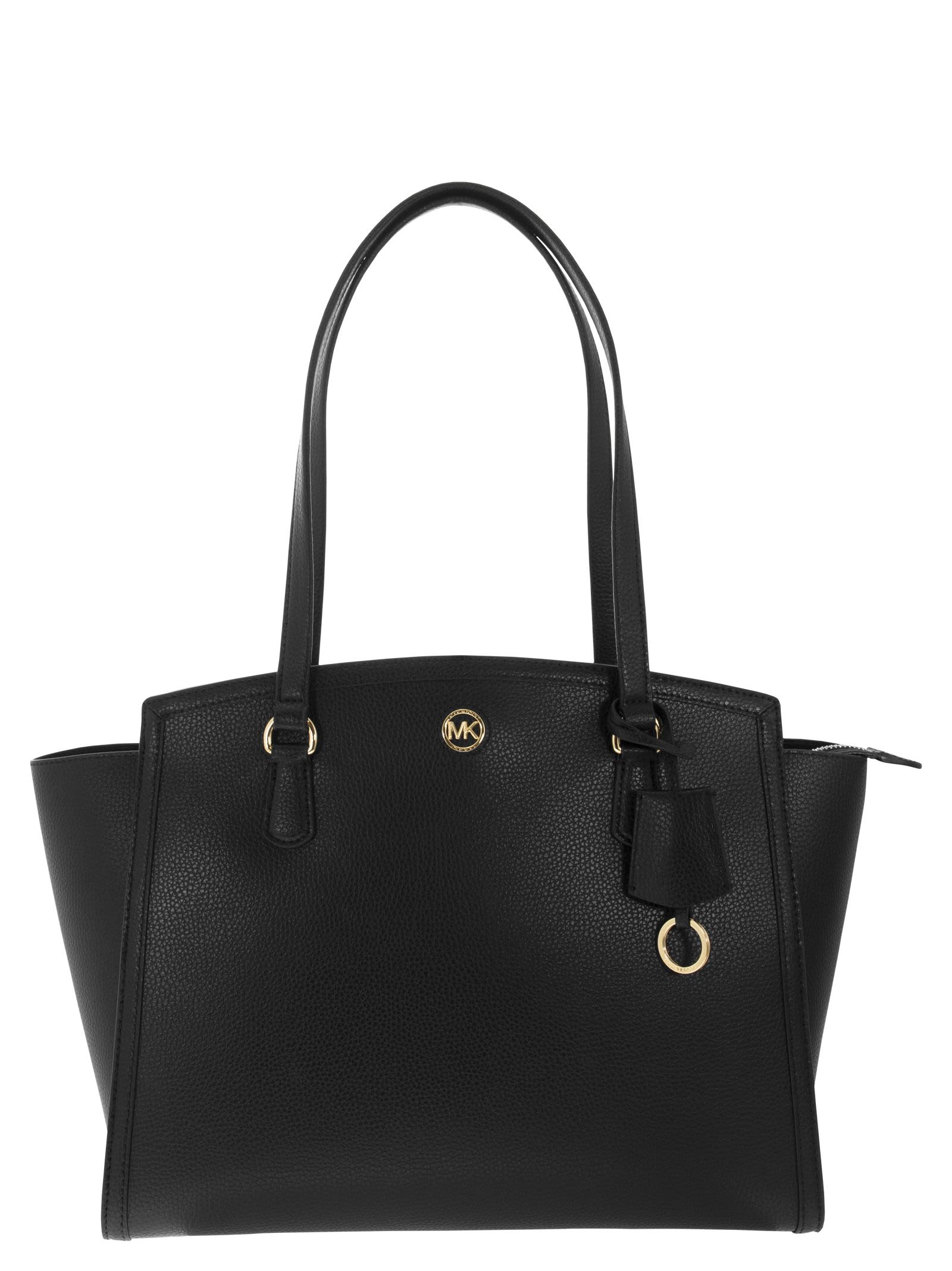 MICHAEL KORS CHANTAL - LARGE GRAINED LEATHER TOTE BAG