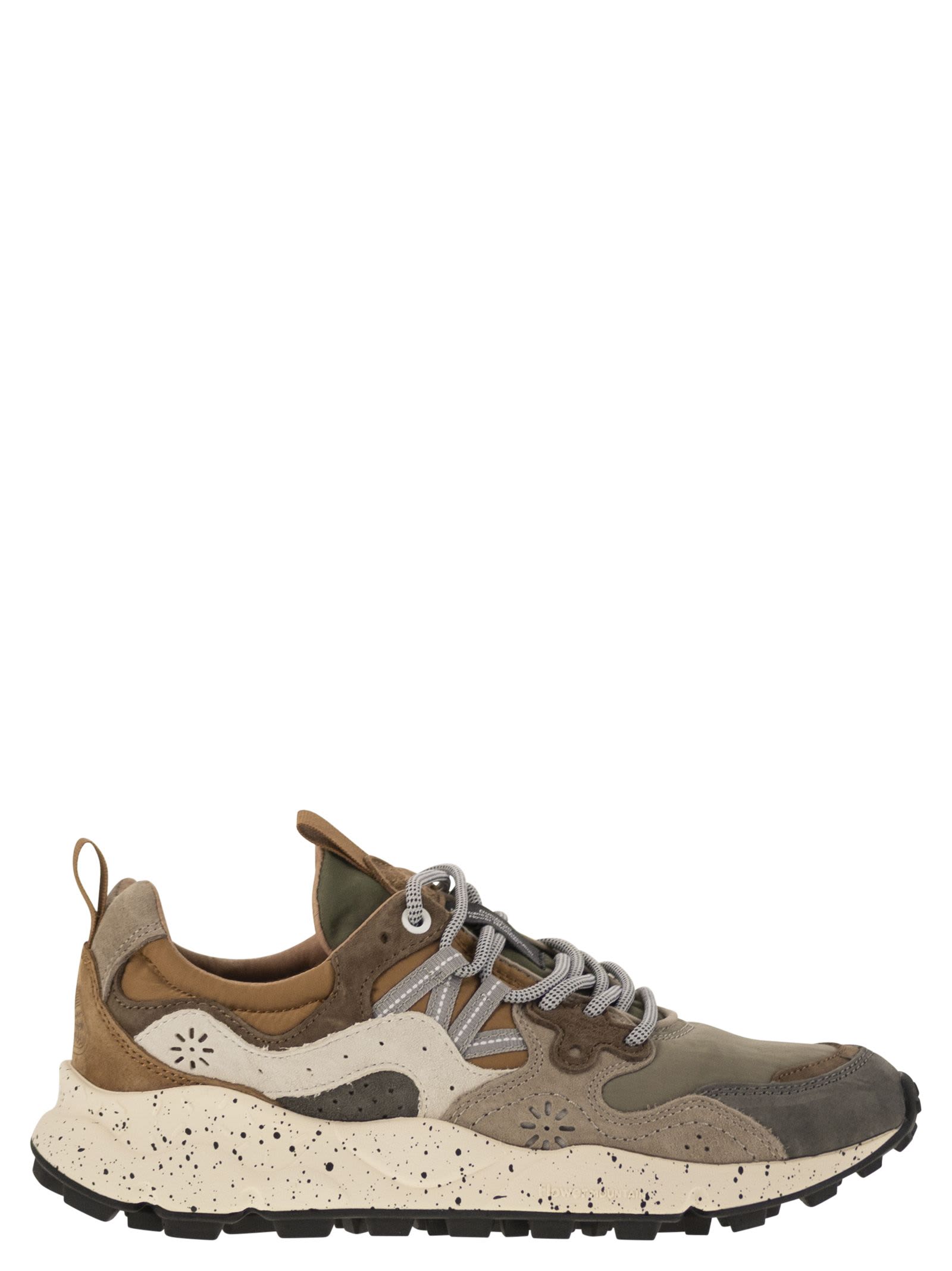 Yamano 3 - Sneakers In Suede And Technical Fabric