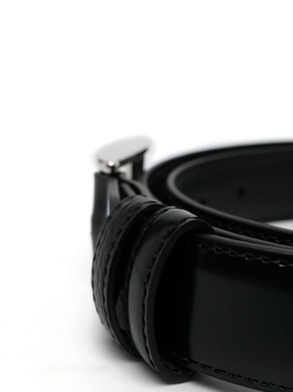 Shop Hogan Adjustable Double Belt 30 Mm In Black
